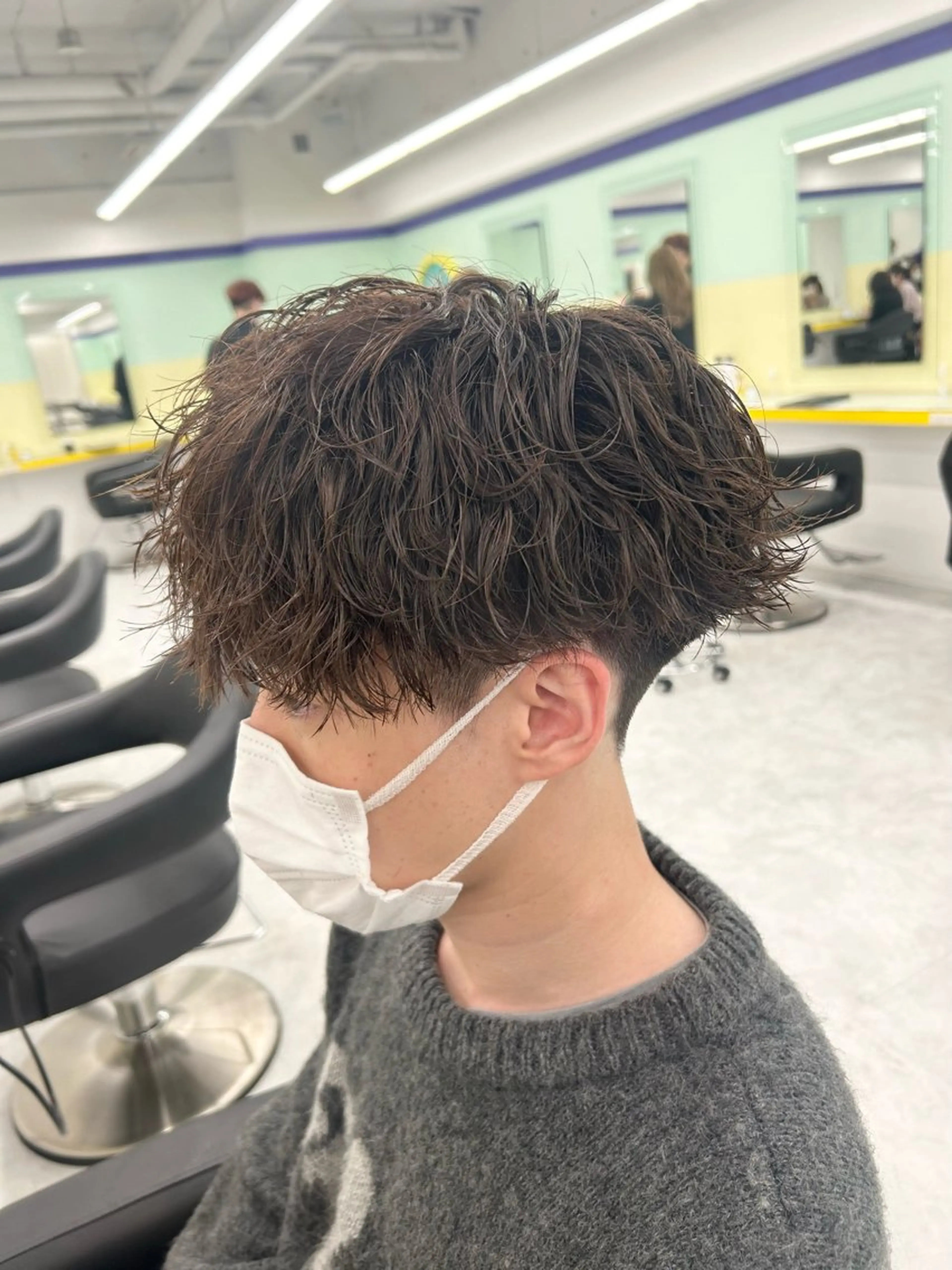 ショート カラー パーマ メンズ カット パーマ 韓国レイヤーカット /REIのヘアスタイル