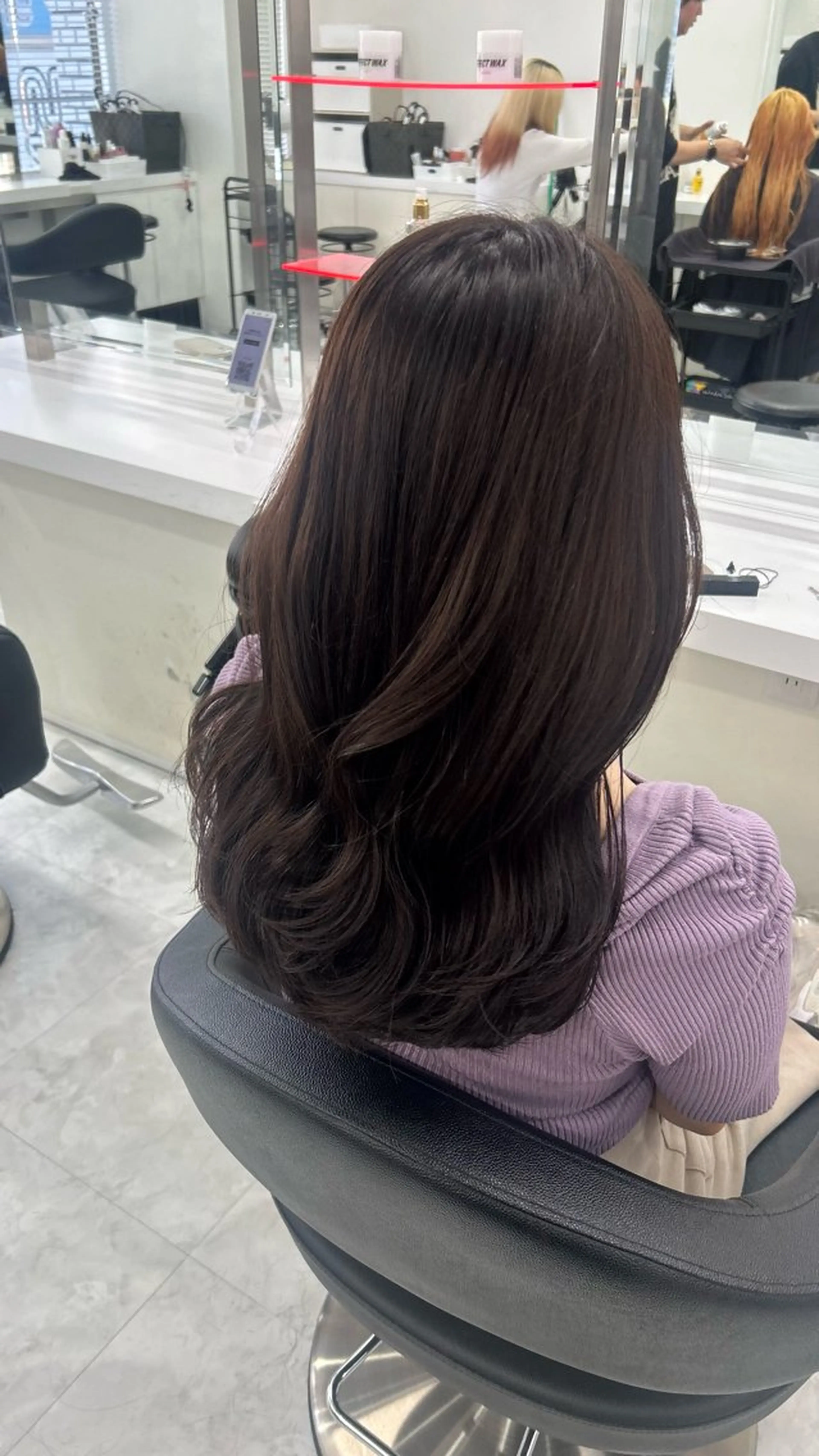 ロング カラー パーマ ヘアアレンジ メンズ キッズ カット ヘアカラー トリートメント 🩶盛れ✖️韓国ヘア 🩶Himari🎀のヘアスタイル