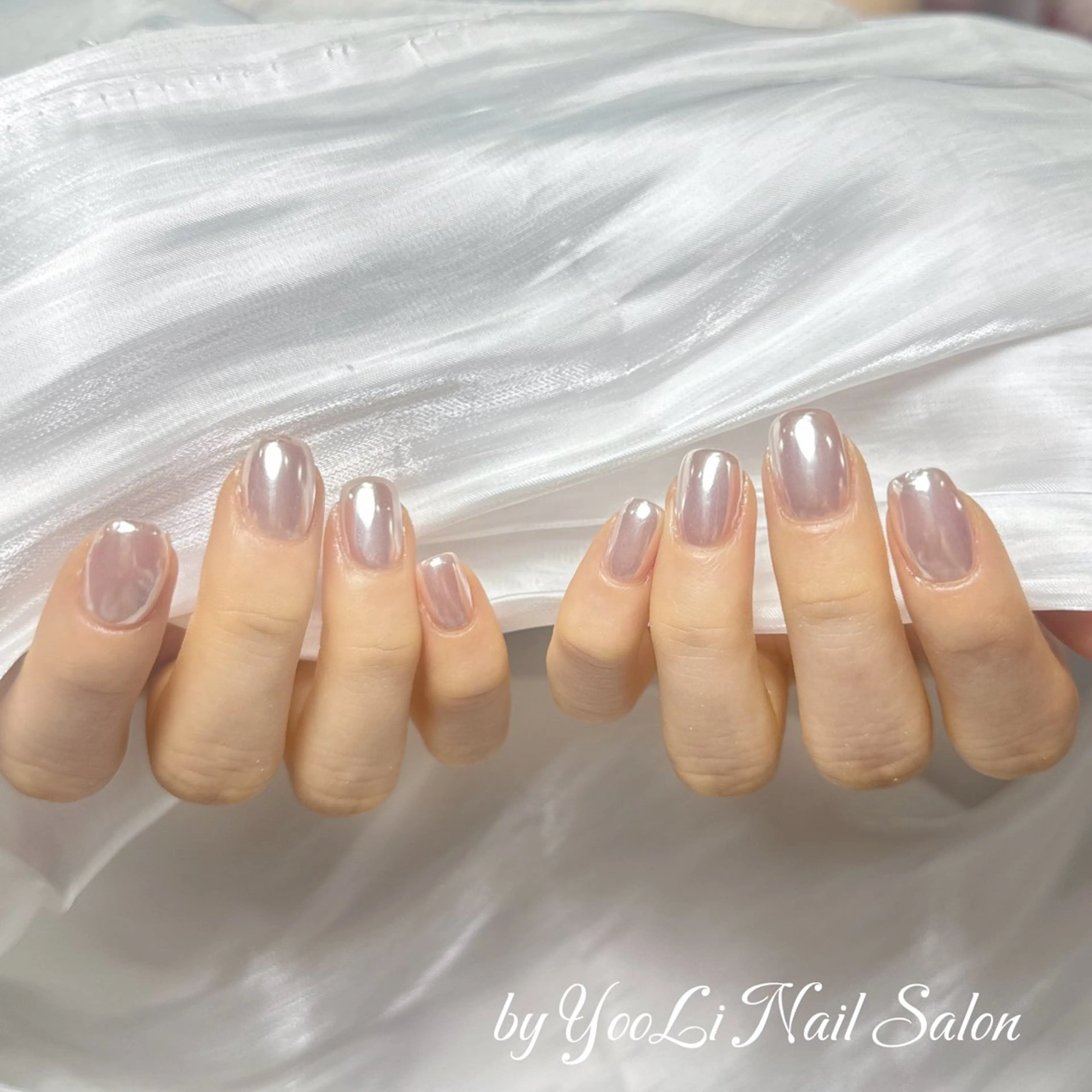 ネイル アートネイル オーロラネイル チークネイル フレンチネイル ガラスフレンチ 🎀セ リ🎀のネイルデザイン