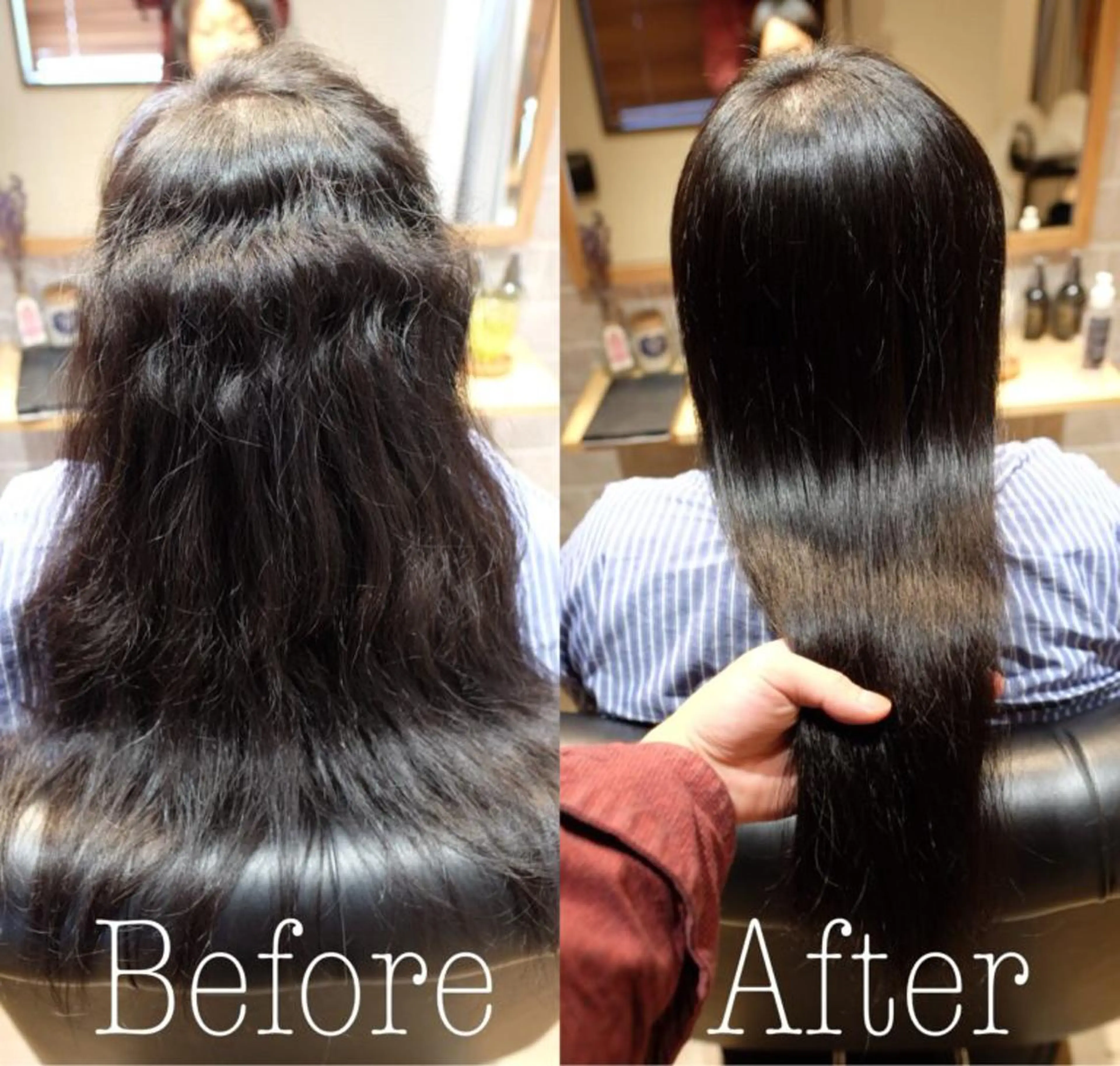 ミディアム カット 縮毛矯正 トリートメント 💐伊勢崎/髪質改善 Dears 公式💐のヘアスタイル