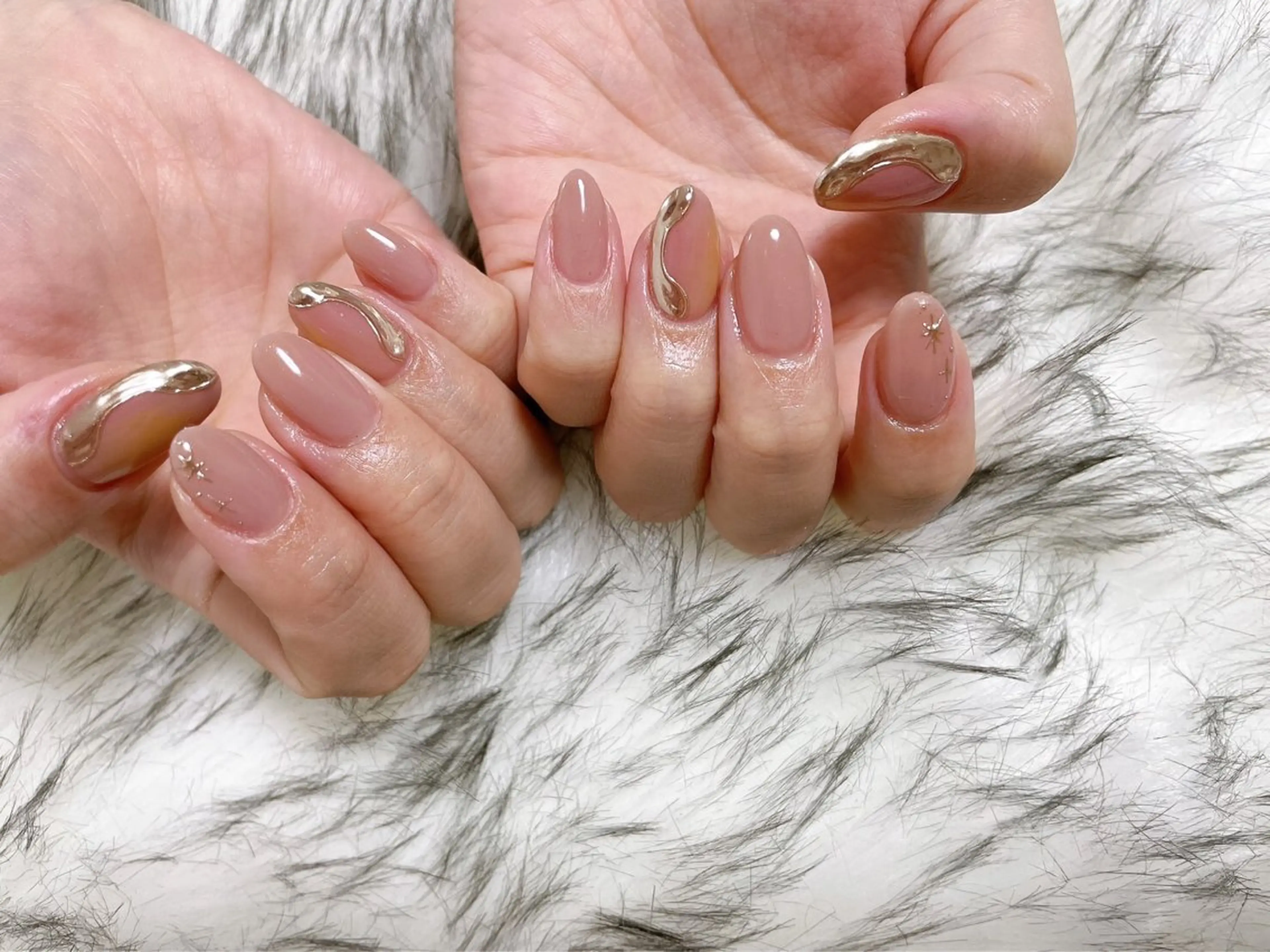 ネイル オーロラネイル フットネイル フレンチネイル ジェルネイル 韓国ネイル ハンドネイル kiki nail 二子玉川のネイルデザイン