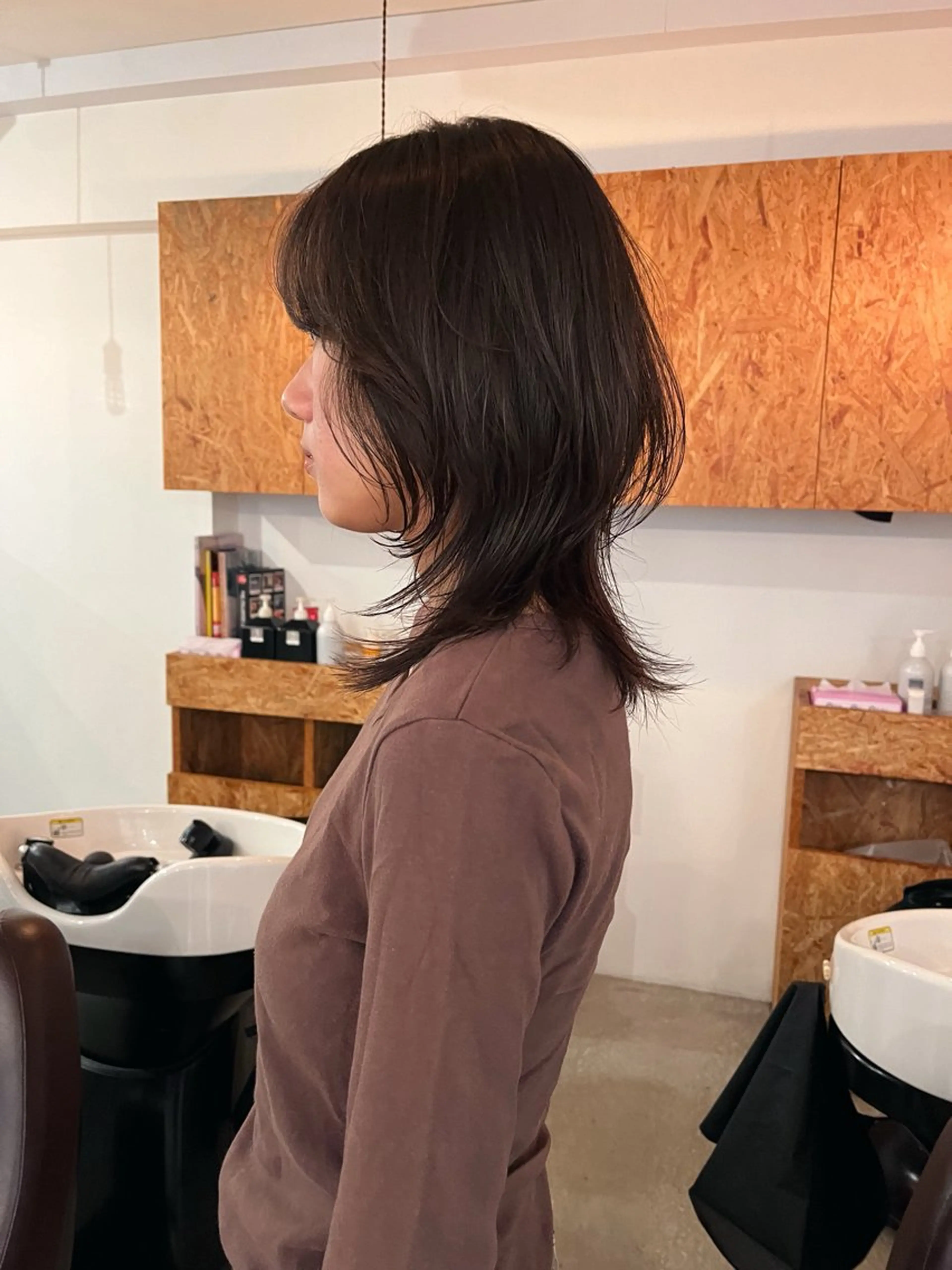 セミロング 暖色/パーマ 🌼クニトウメイのヘアスタイル