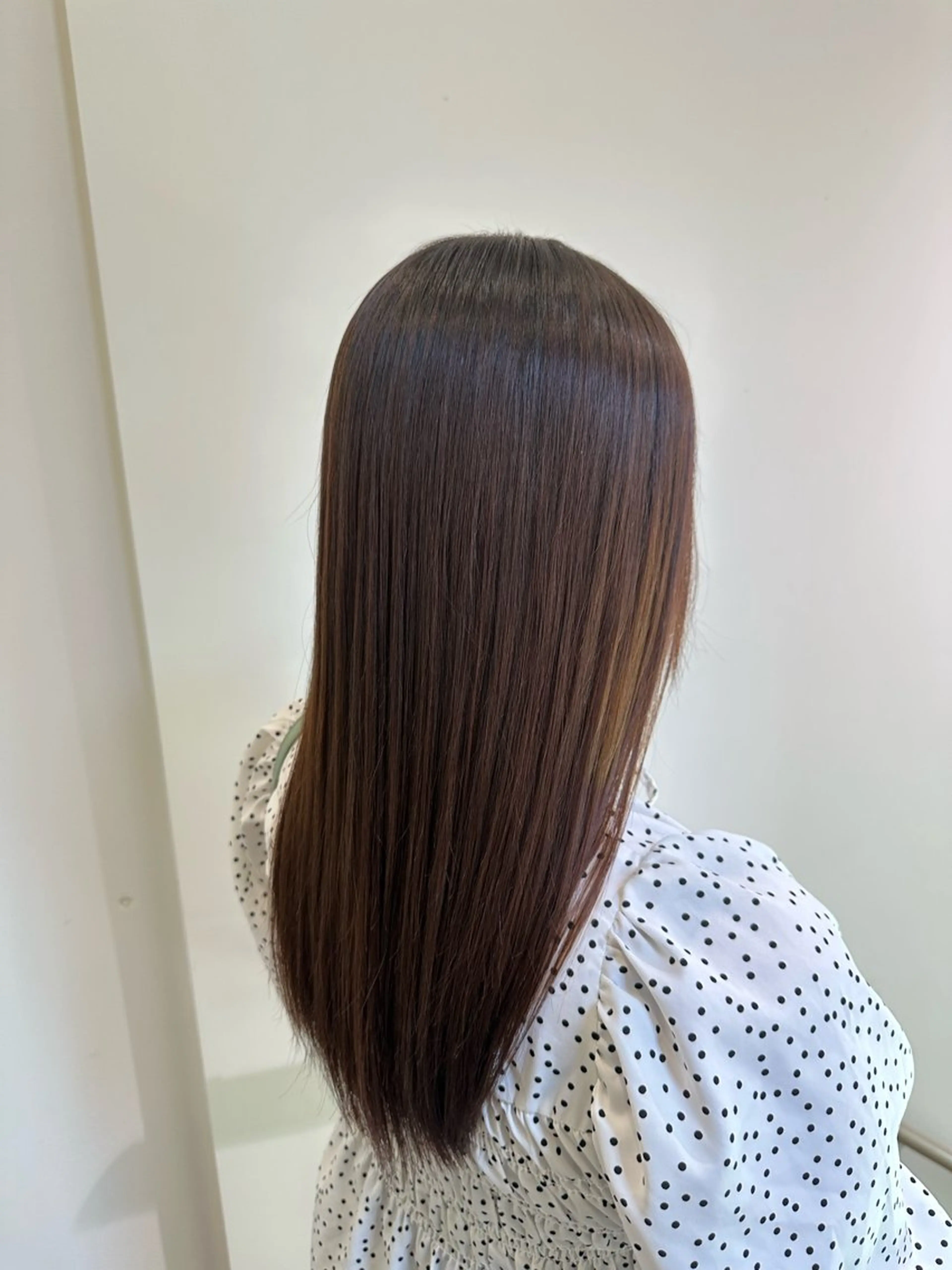 セミロング 縮毛矯正 🍜のばた 🍜のヘアスタイル