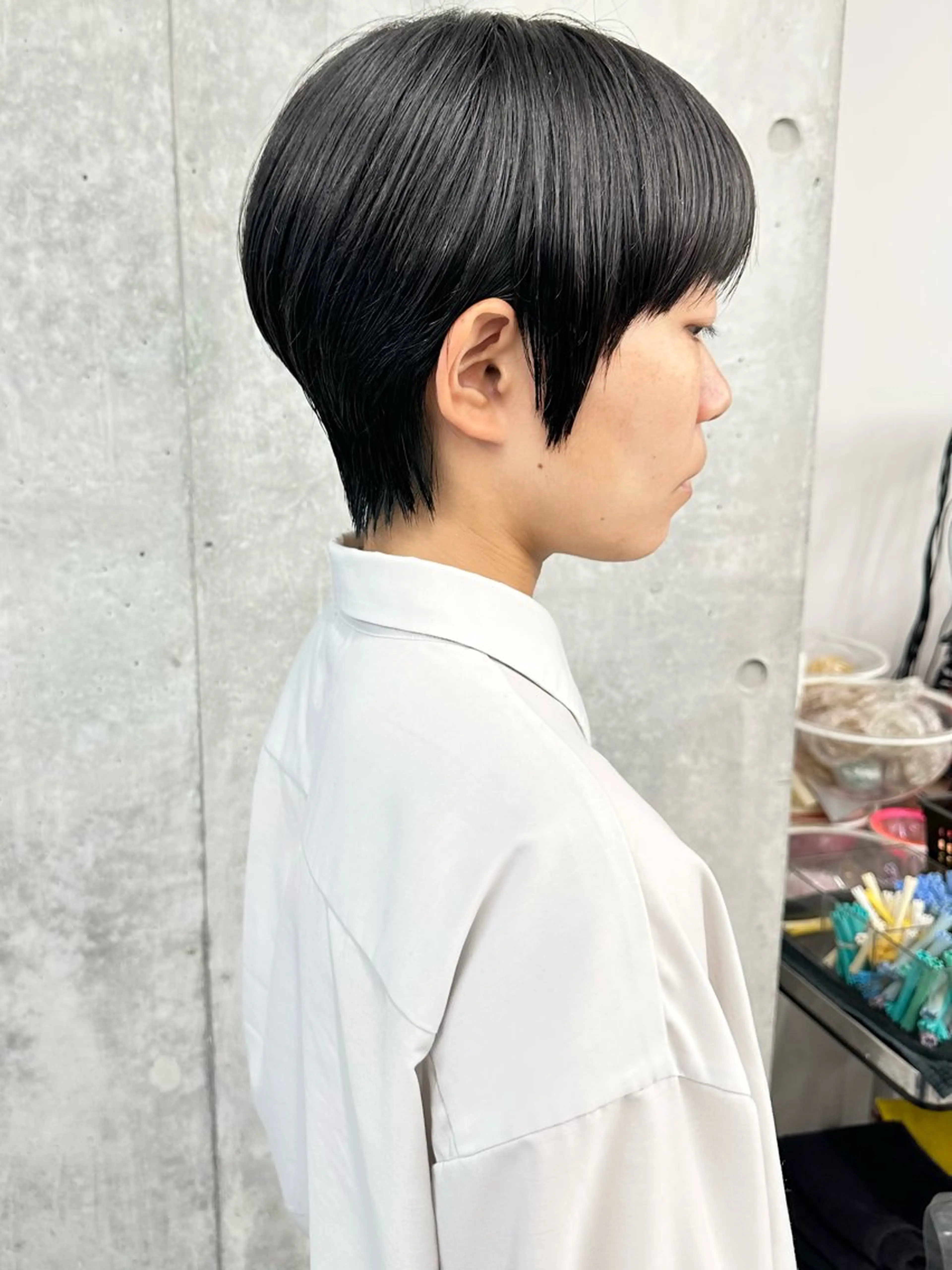 ショート カット ヘッドスパ 小顔ボブ/お悩み解決 /ボブパーマ/とういのヘアスタイル