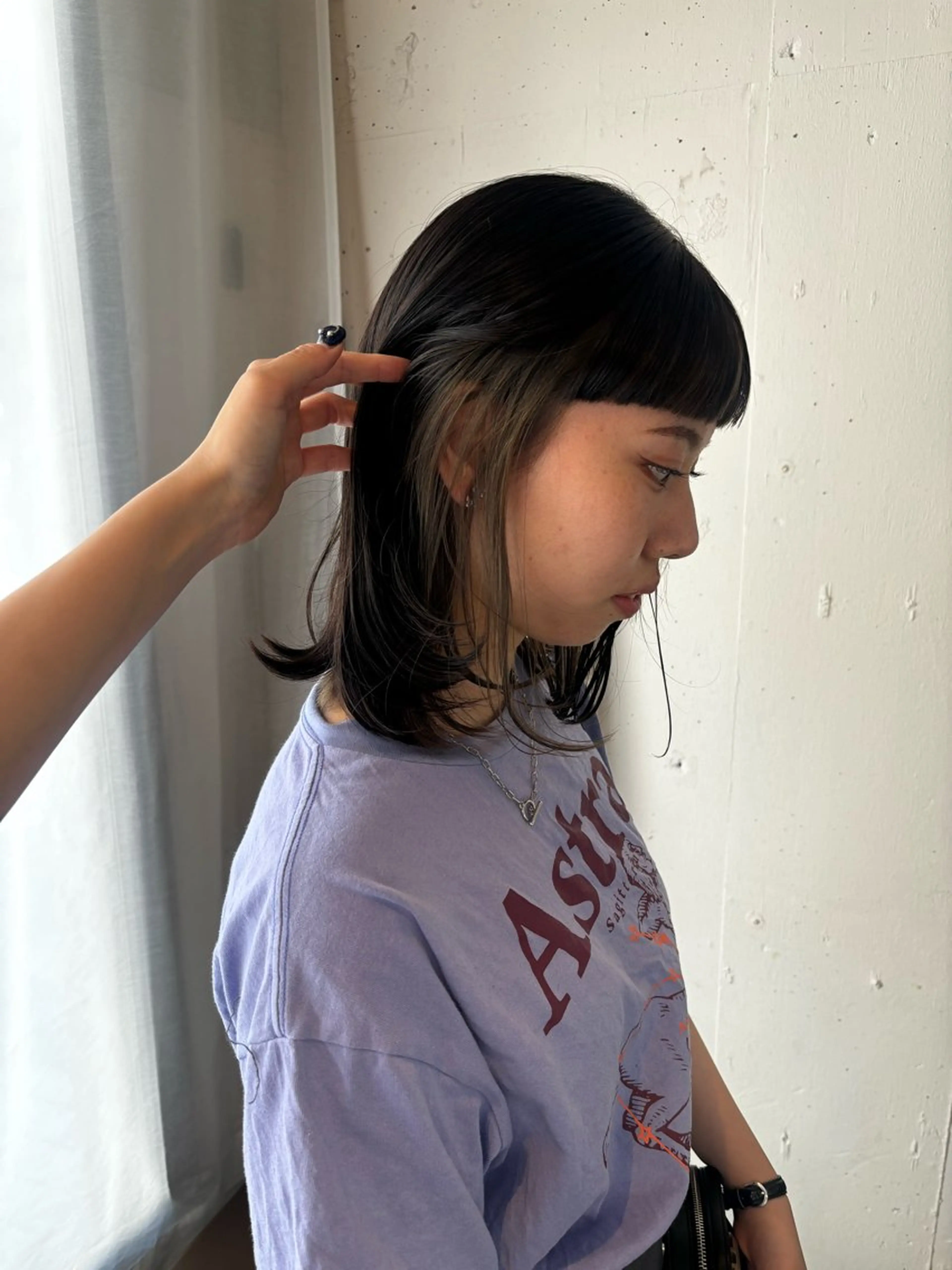 ミディアム ヘアカラー 🍒サクラ🍒 /透明感カラー/艶髪のヘアスタイル