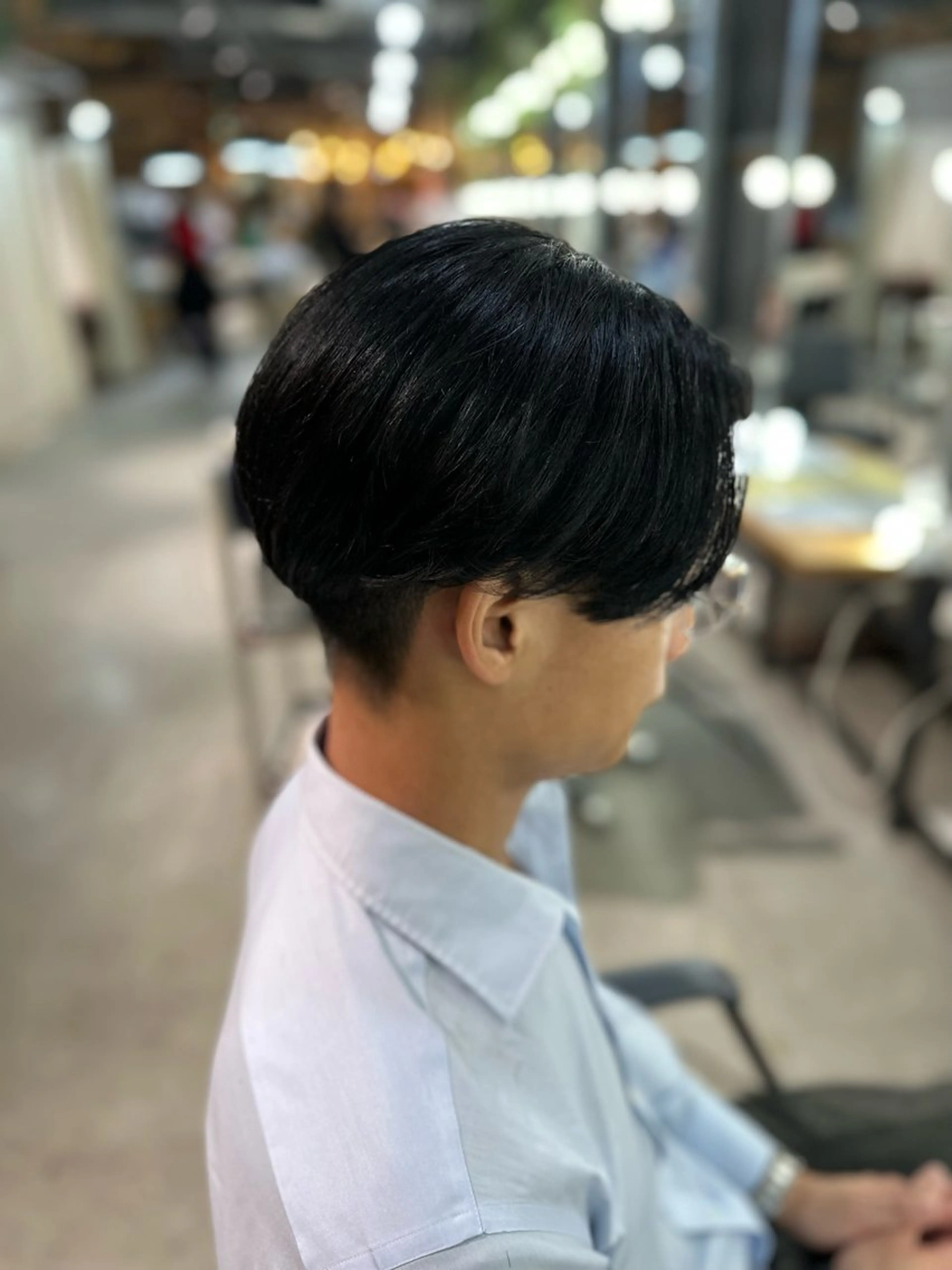 パーマ メンズ センターパート メンズパーマ 刈り上げ ニュアンスパーマ 溜 一太のヘアスタイル