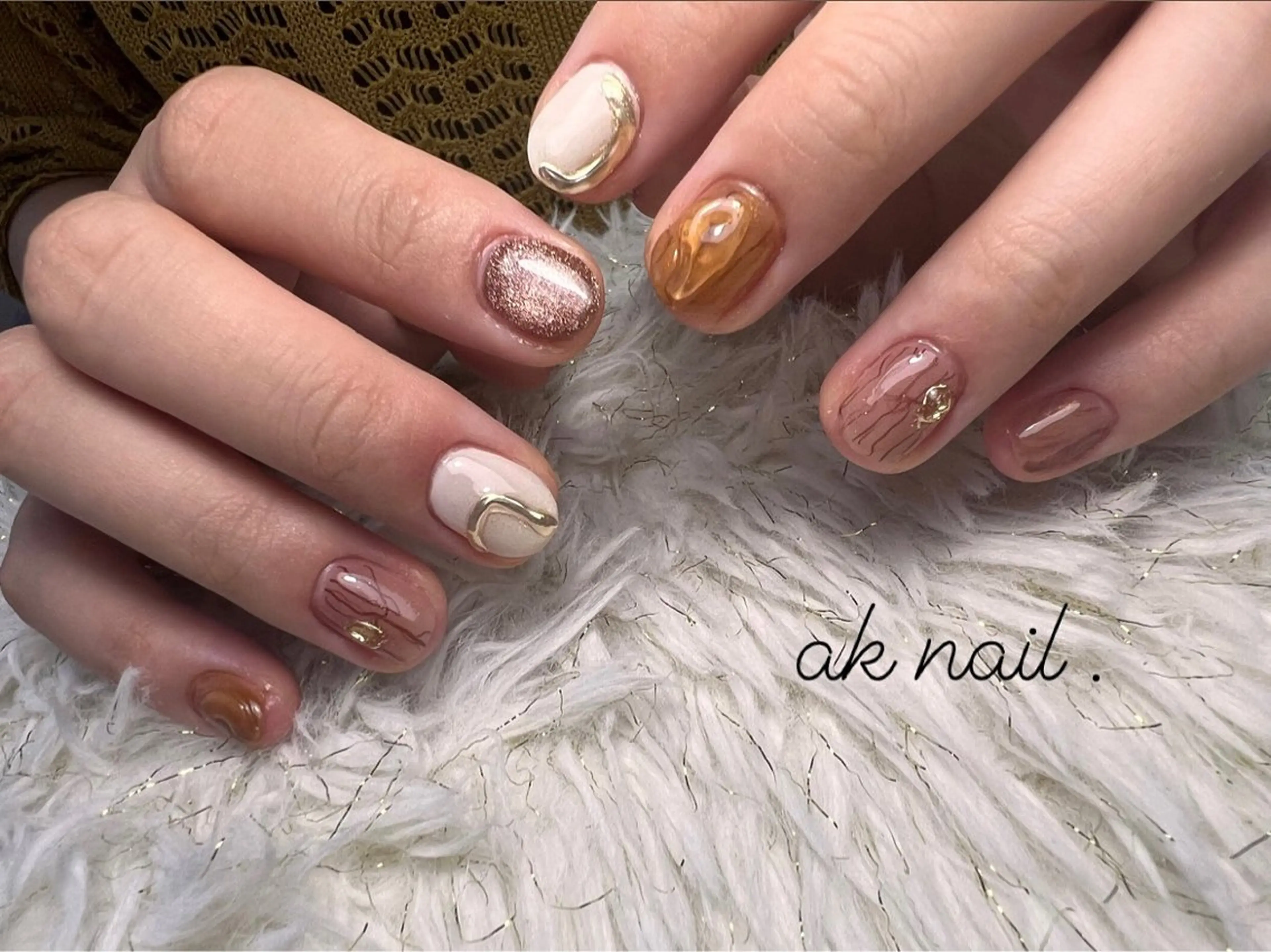 ネイル ハンドネイル ak nail .のネイルデザイン