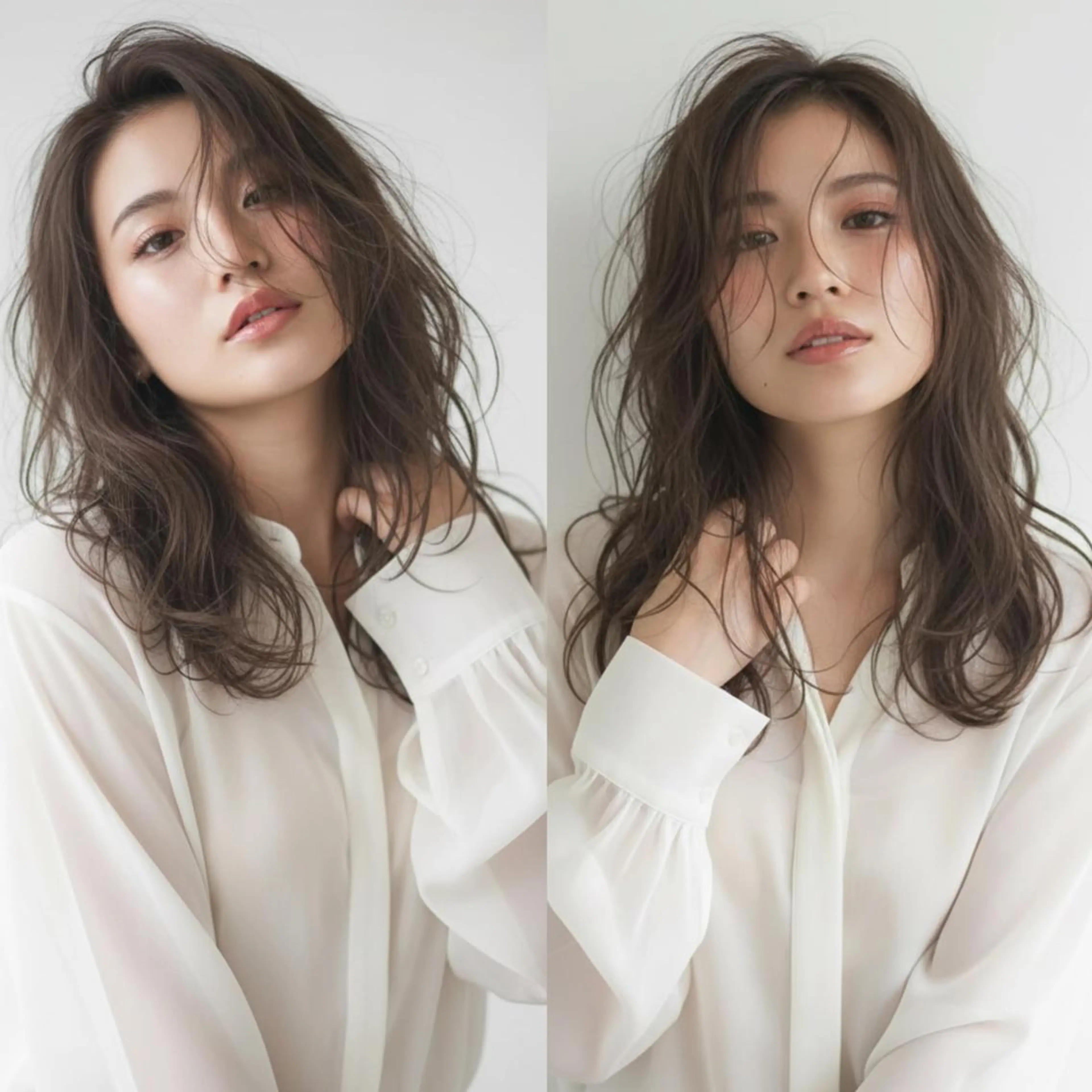 ロング 上品透け感🫧大人 シアー🌸カナ🌸のヘアスタイル