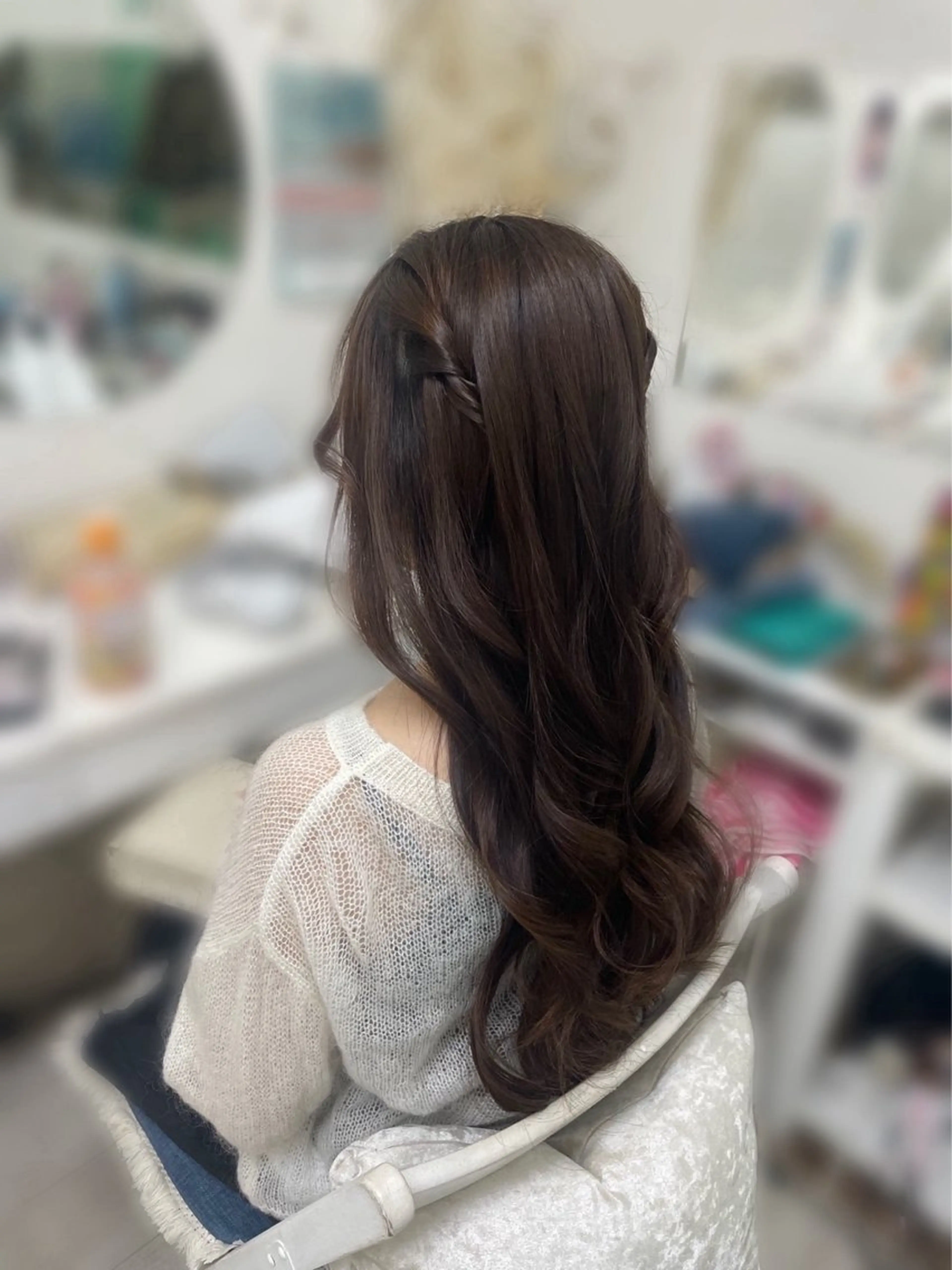 ロング ヘアアレンジ ヘアセット 塚田 恵のヘアスタイル