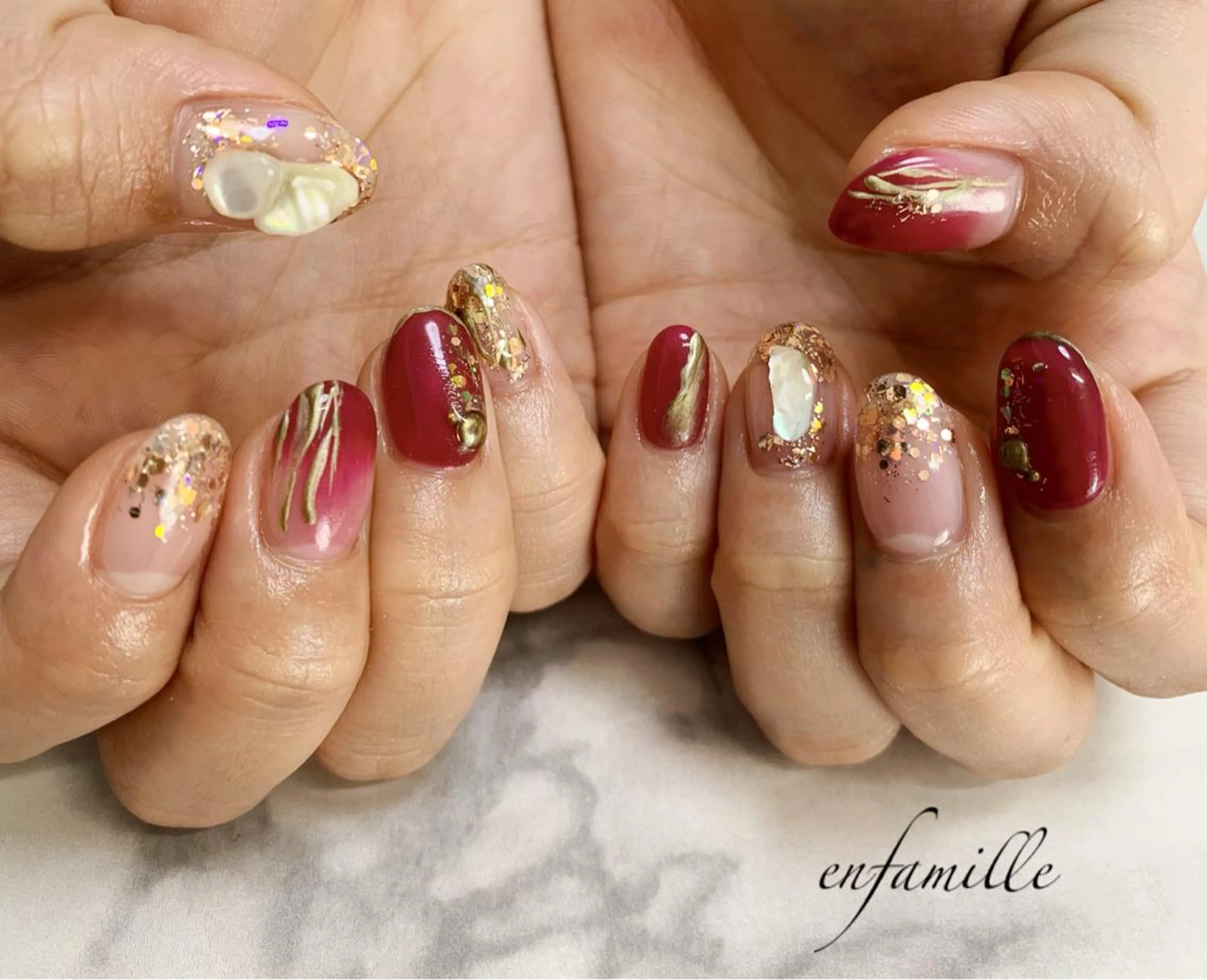 ネイル nail salon en familleのネイルデザイン