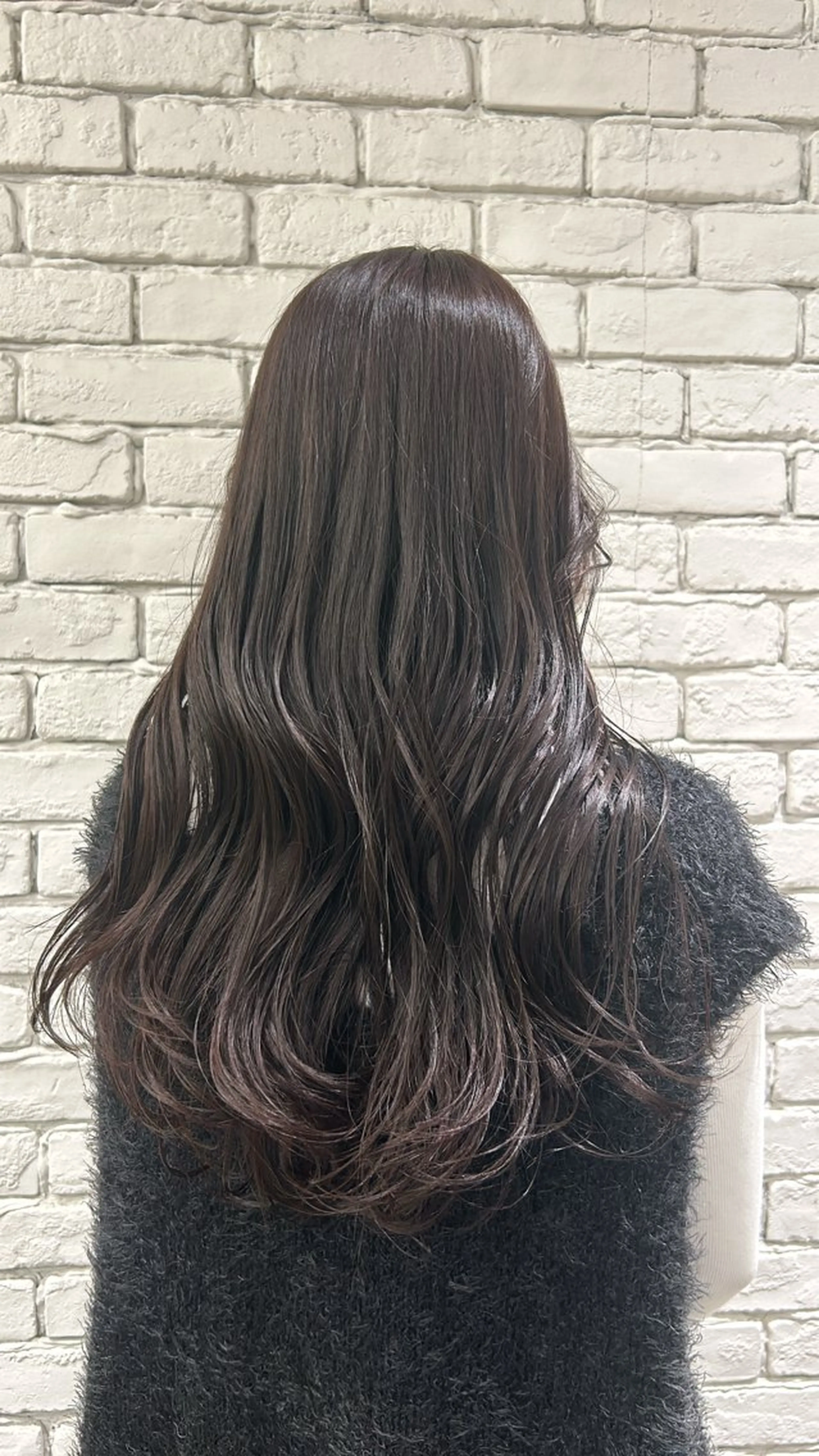 ロング カラー ブラウンカラー 透明感カラー ラベンダーカラー 中村 里彩のヘアスタイル