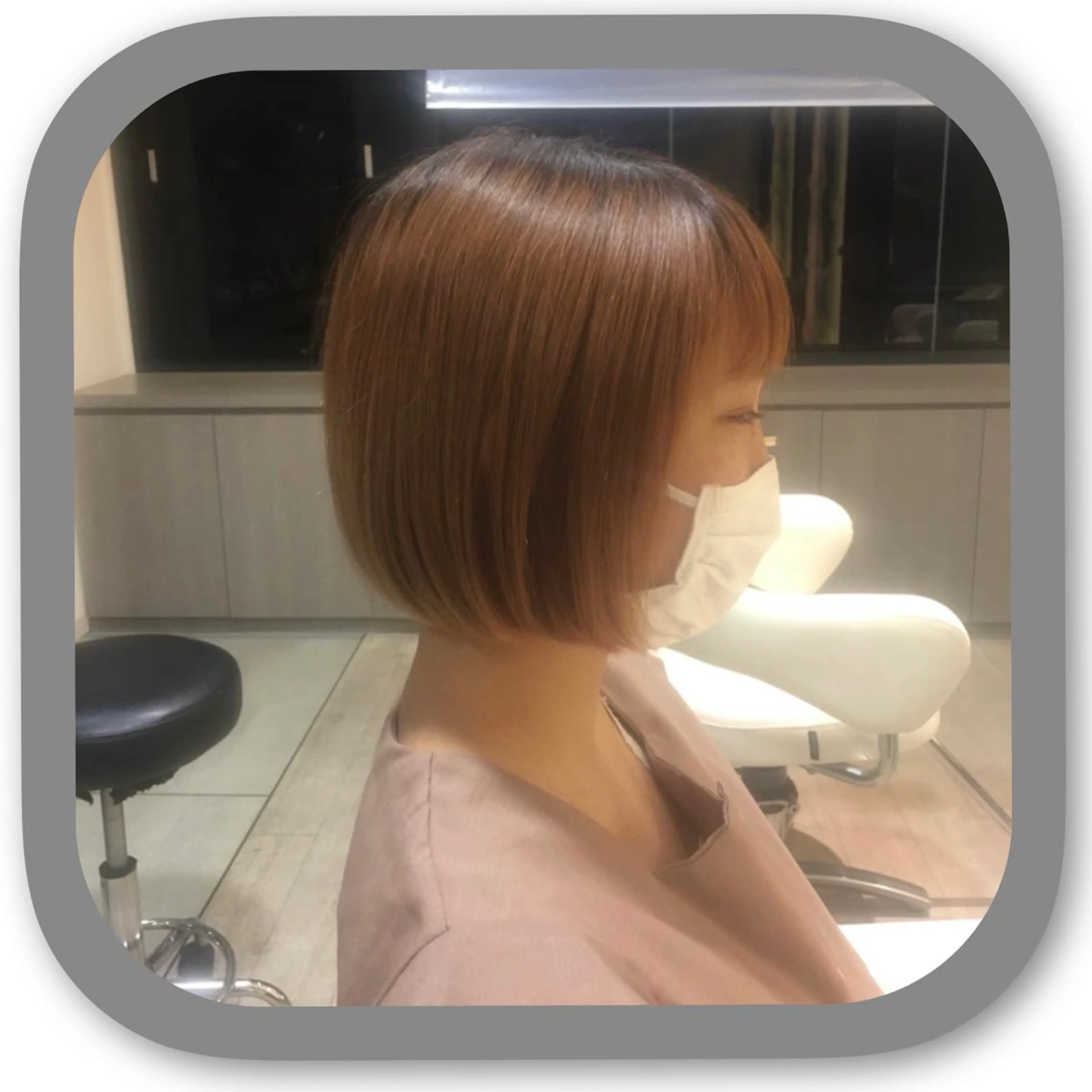 ショート アッシュ ボブ 髪質改善 レイヤーカット ショートヘア カット ショート〜ミディアム 喜多司のヘアスタイル