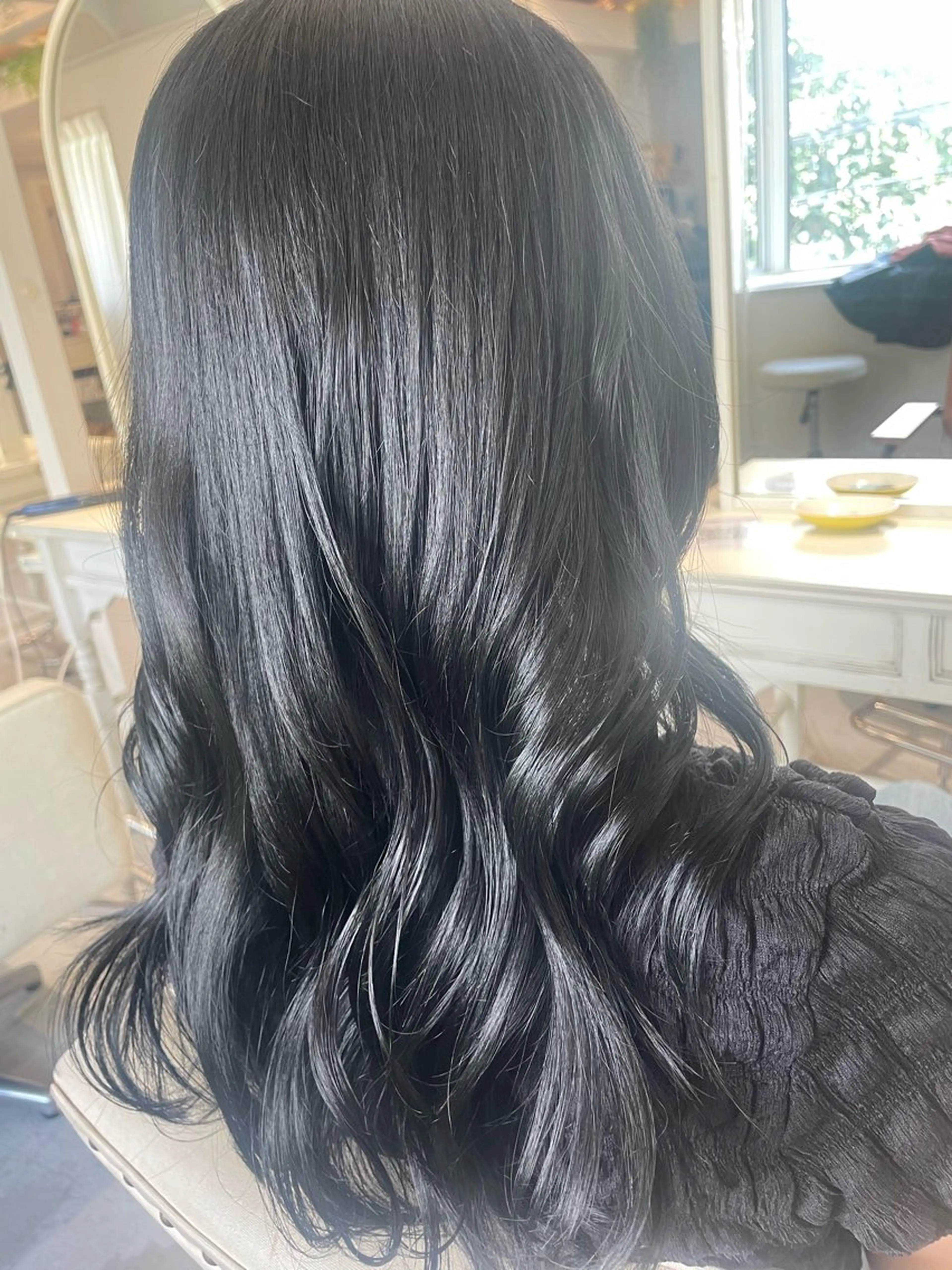 セミロング 柳井 瑠菜のヘアスタイル