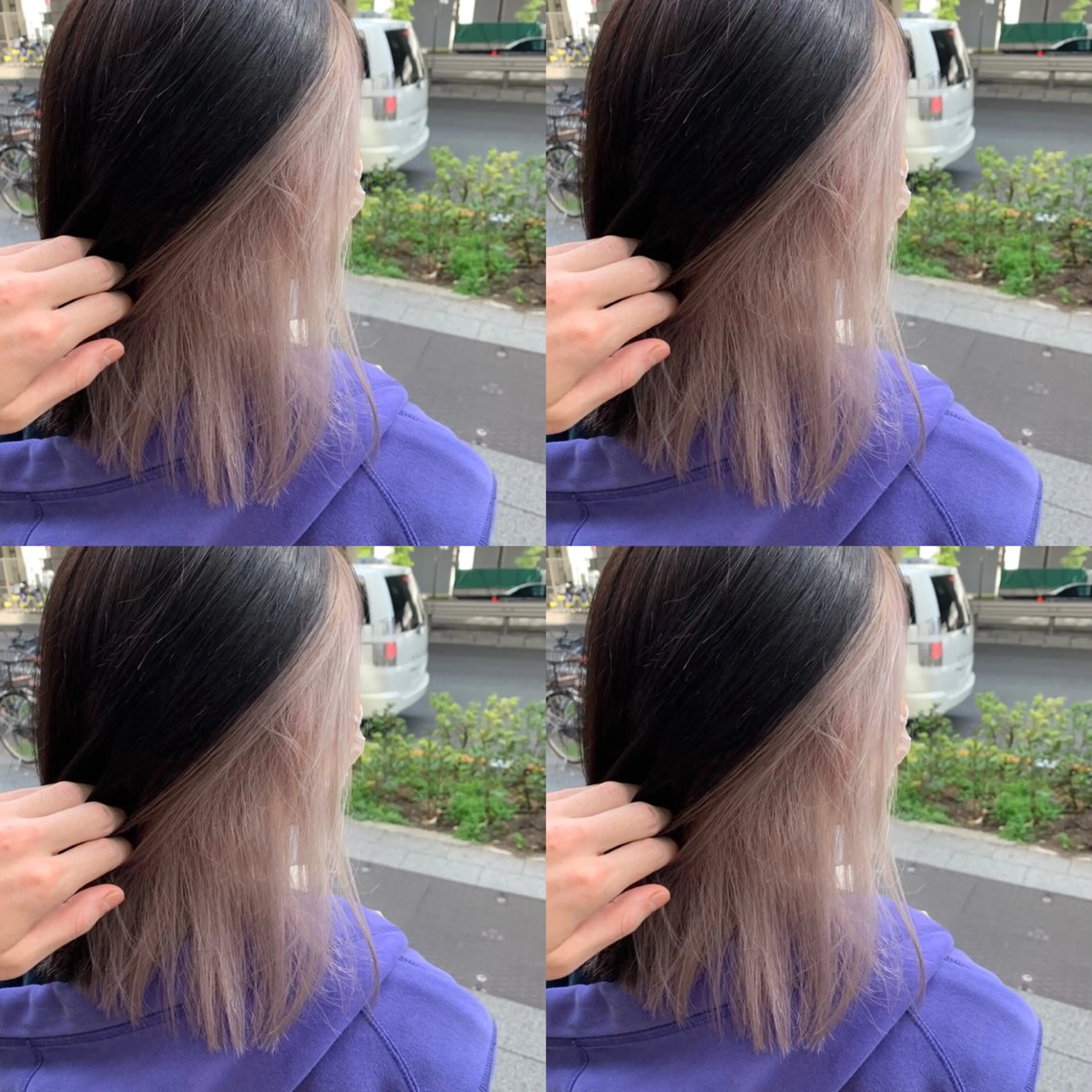ロング カラー ベージュカラー インナーカラー ホワイトベージュ ヘアカラー トリートメント 店長✨️韓国ヘア✖️ 髪質改善カラー／純大のヘアスタイル