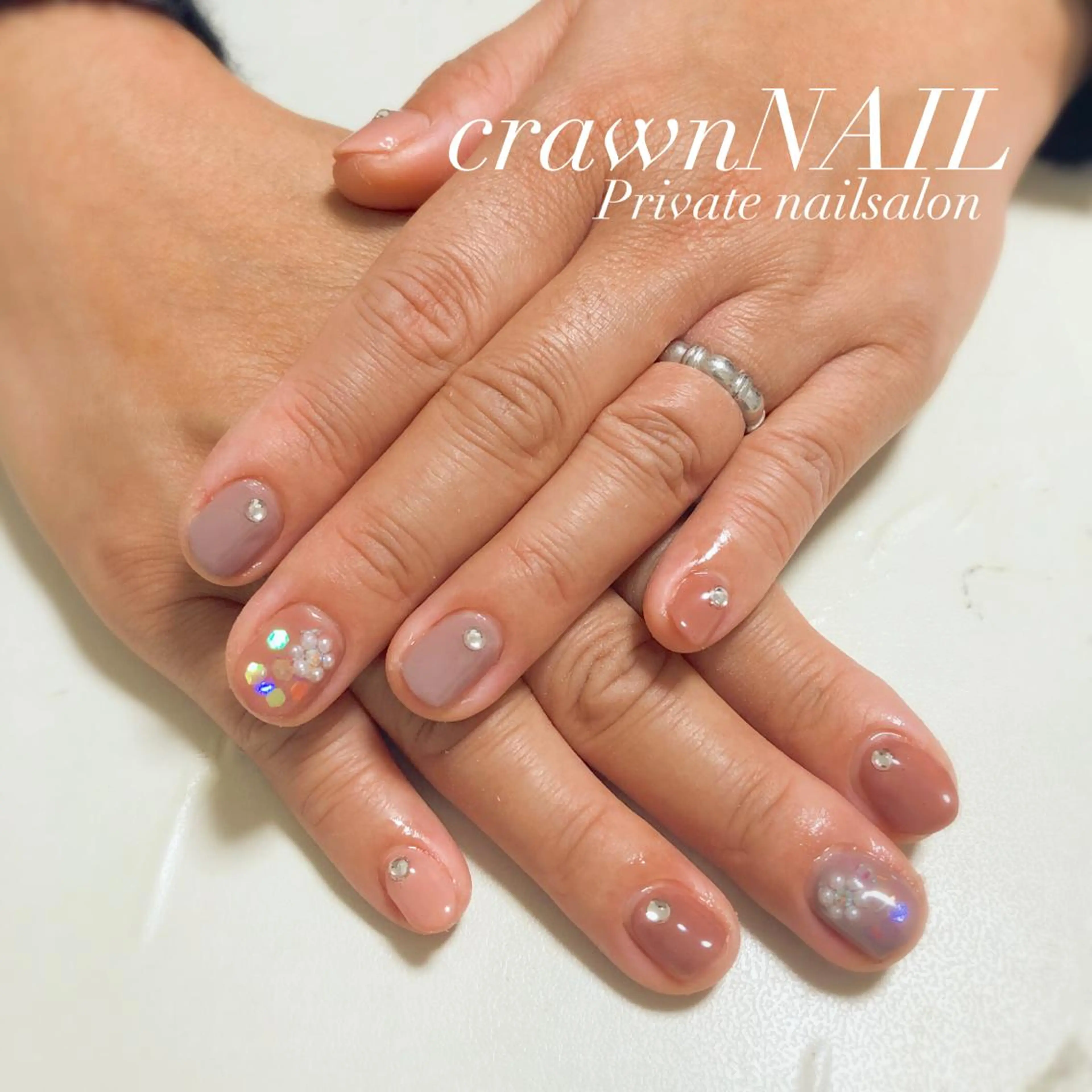 キッズ ネイル ピンク ensowa✱laf NAILのネイルデザイン