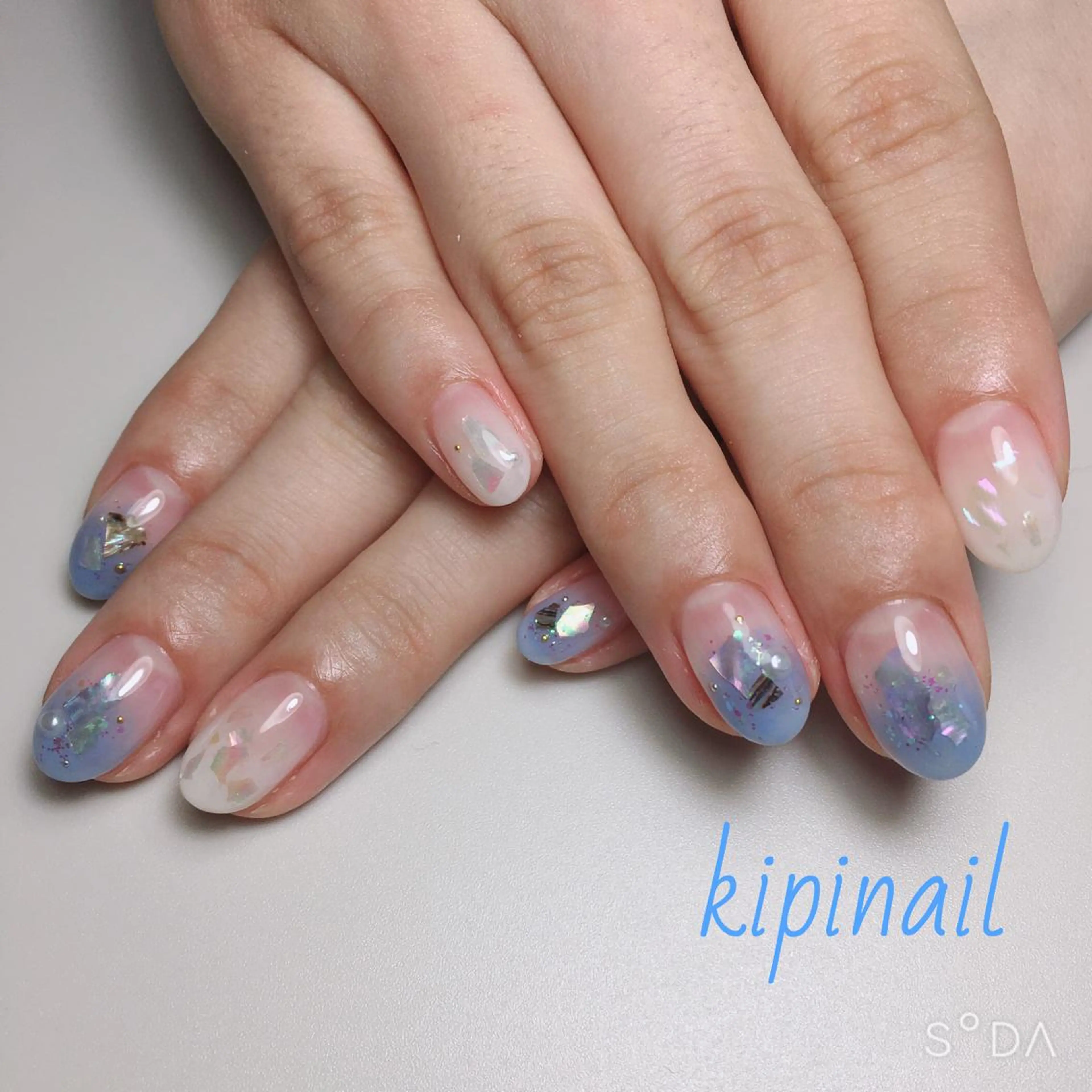 ネイル アートネイル ニュアンスネイル ハンドネイル kipinail 川﨑えりかのネイルデザイン