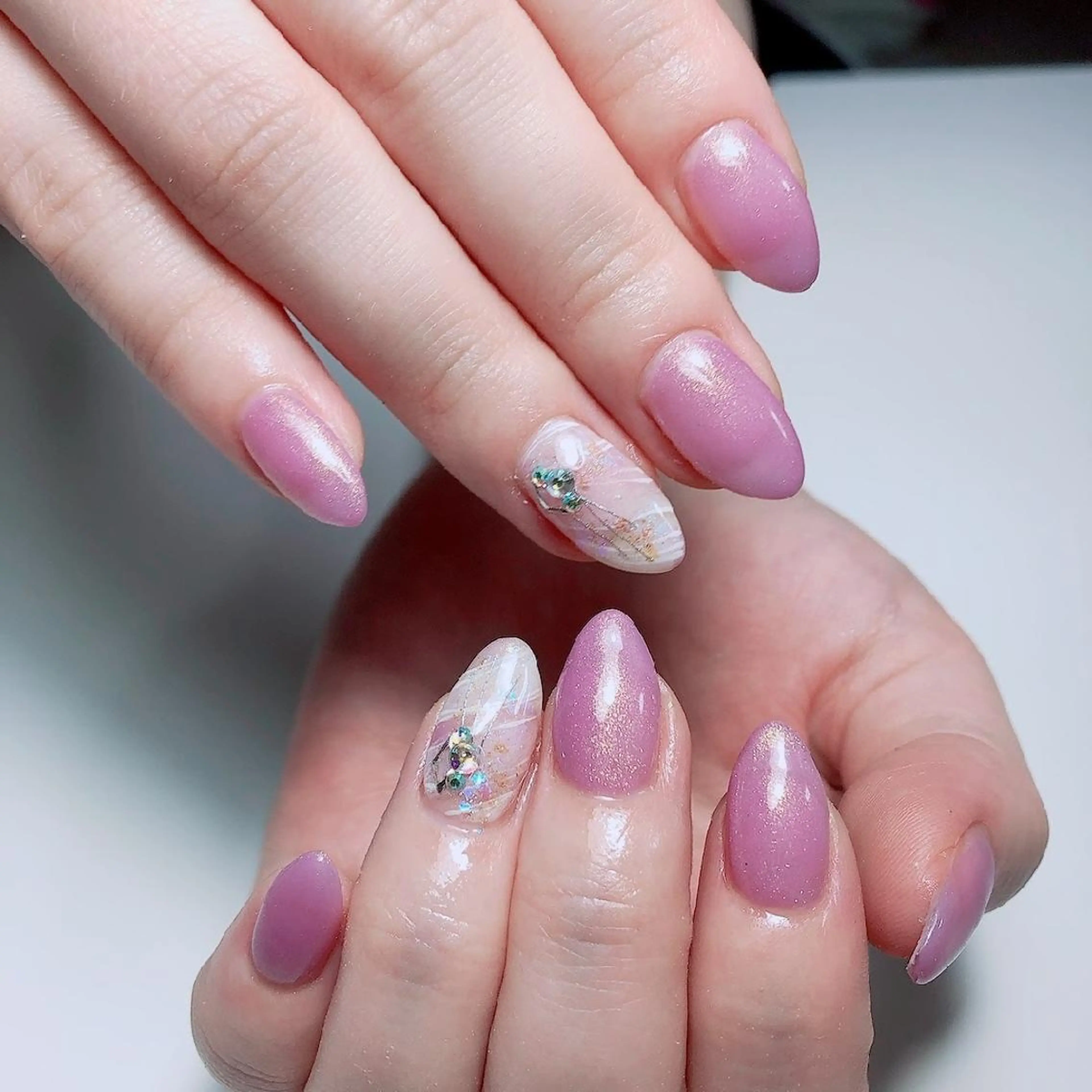 セミロング ネイル ☺︎山部 志麻☺︎のネイルデザイン