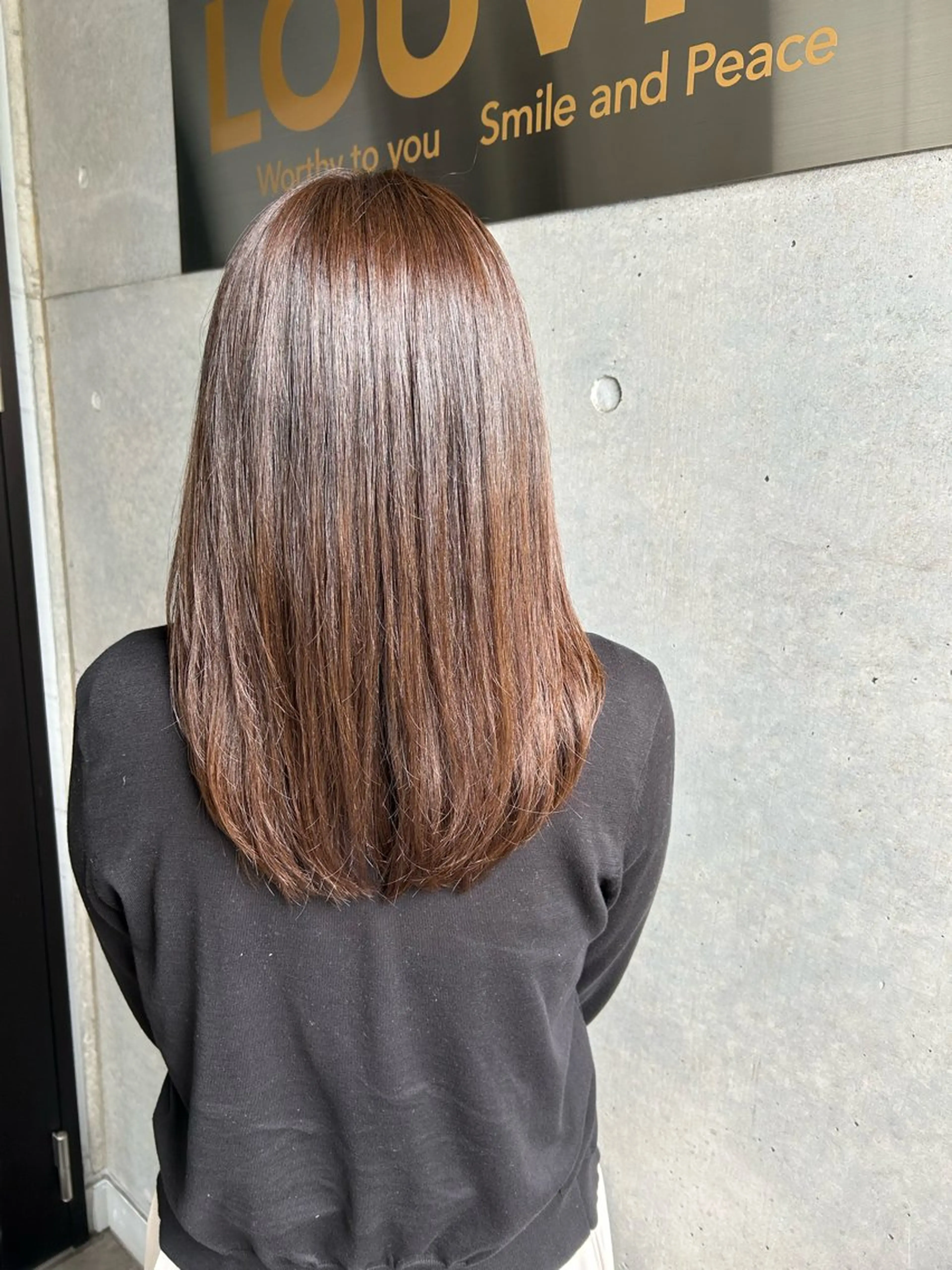 似合わせカット＋シンプルカラーの写真