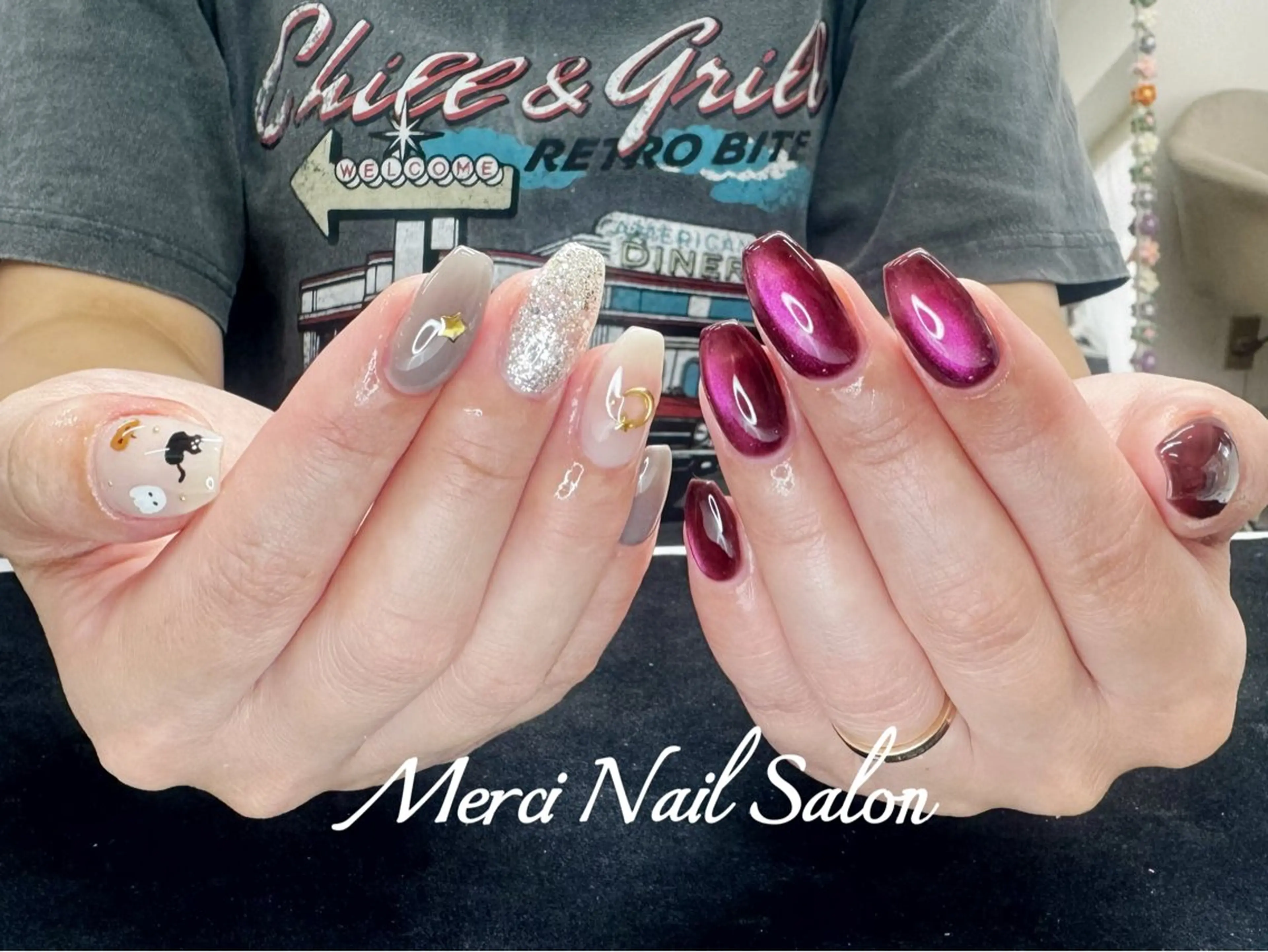 ネイル アートネイル フットネイル ジェルネイル ハロウィン 氷ネイル・うるうるネイル Merci Nail Salon所属・Merci ネイルサロンのネイルデザイン