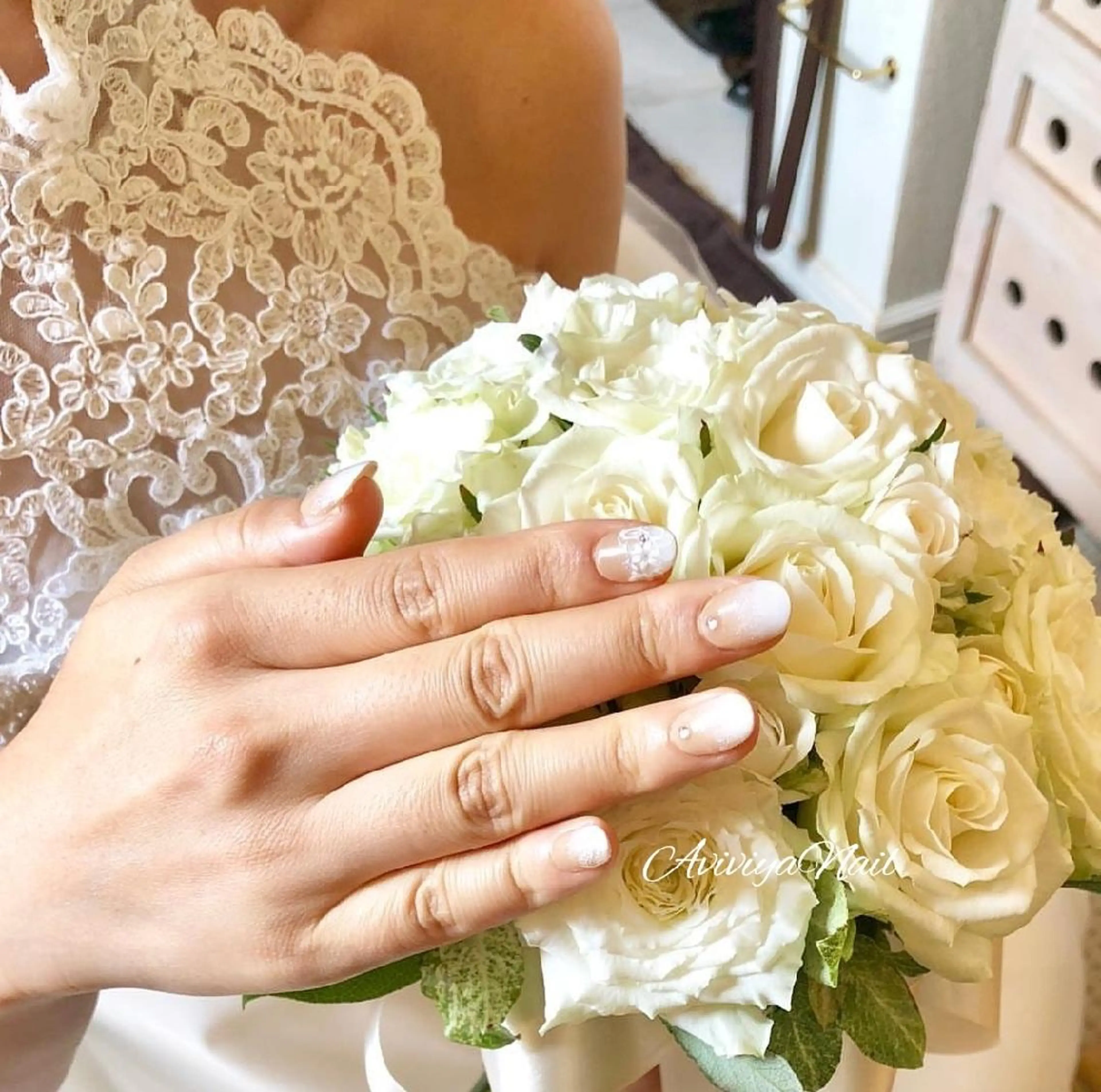 ネイル ブライダルネイル AviviyaNail所属・kubo ayaのネイルデザイン