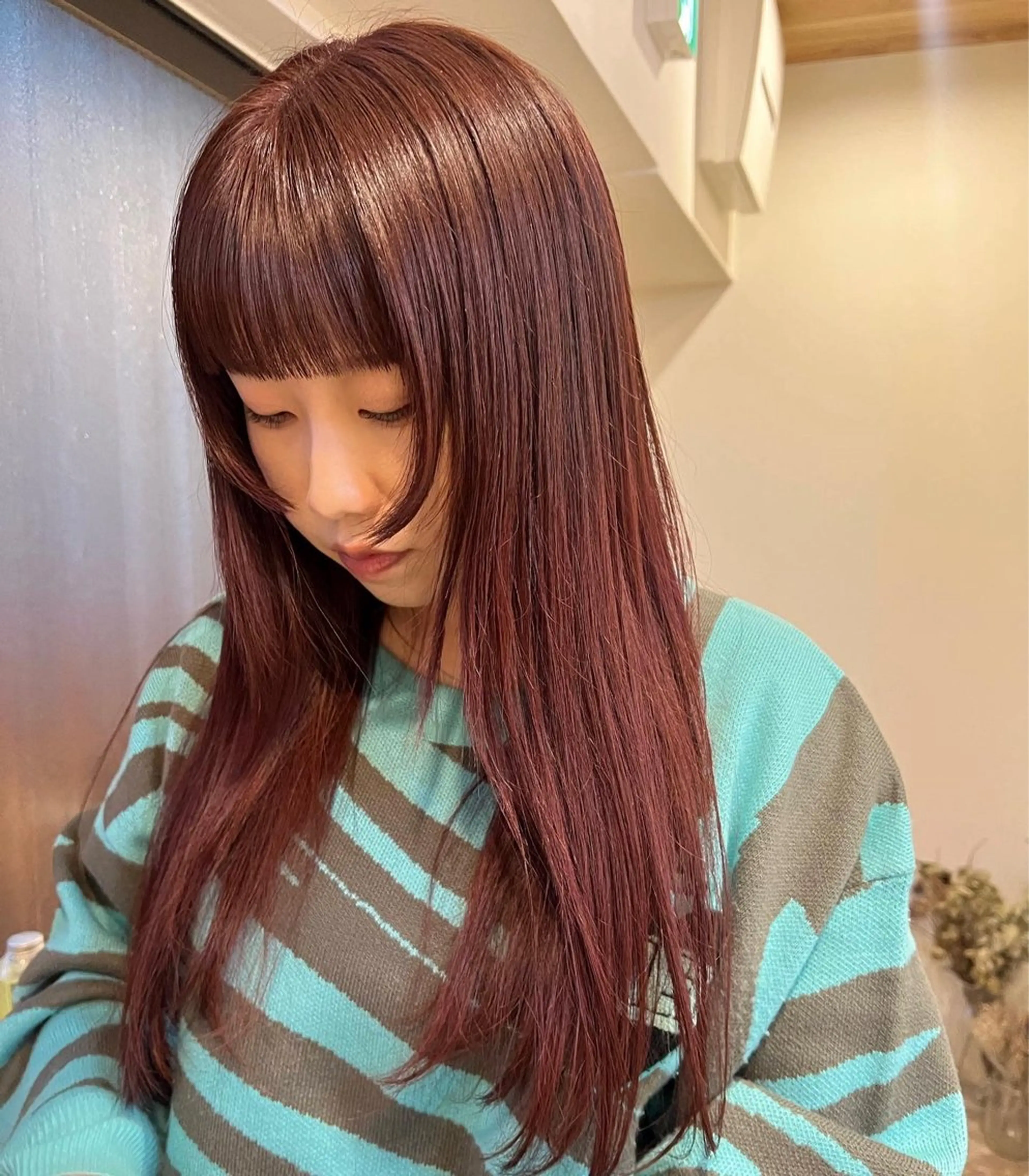 ロング カラー トレンドと似合わせ/ マンツーマン/西上楓のヘアスタイル