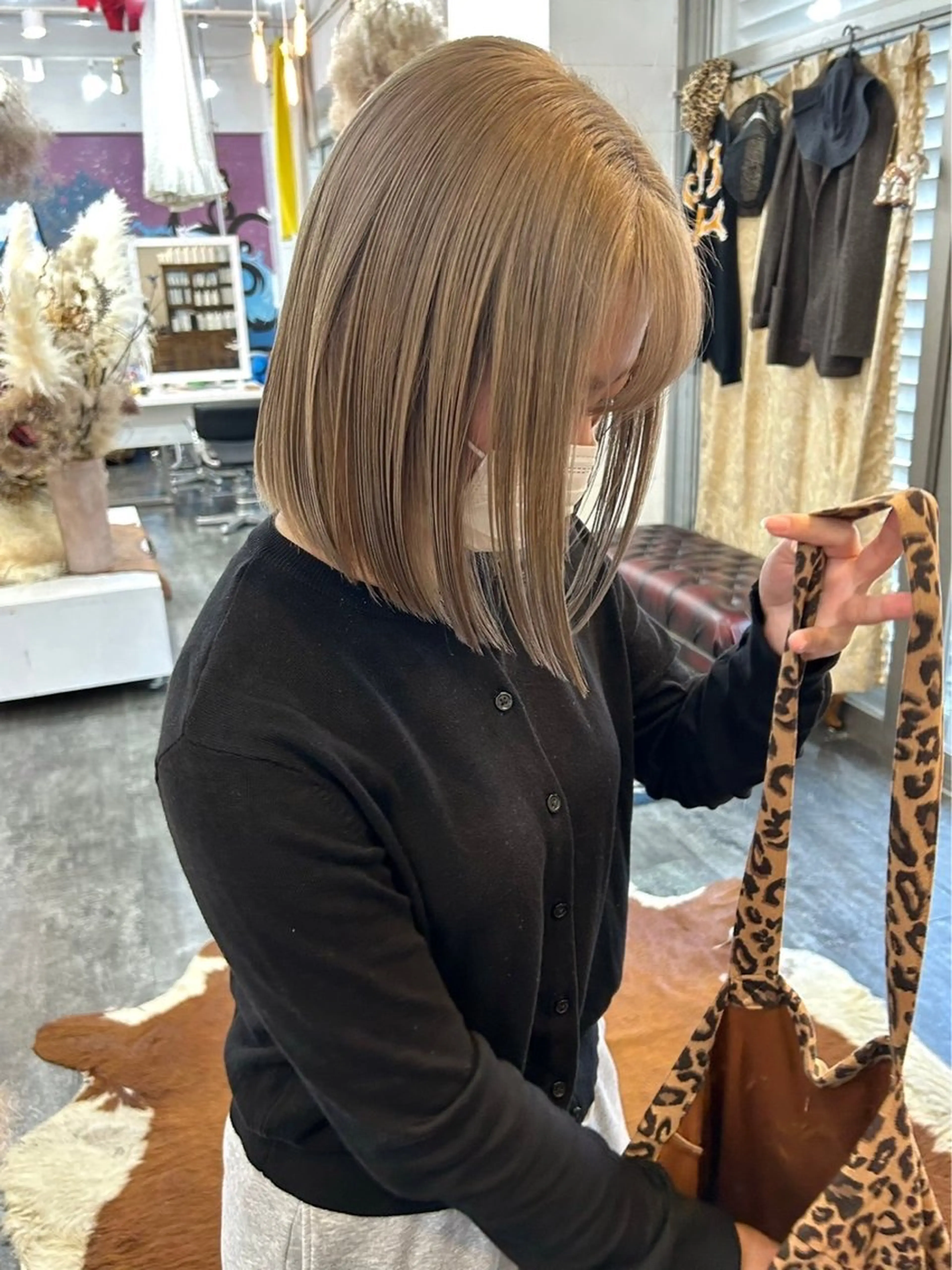 ミディアム カラー YURAGI🌿 SAKIのヘアスタイル