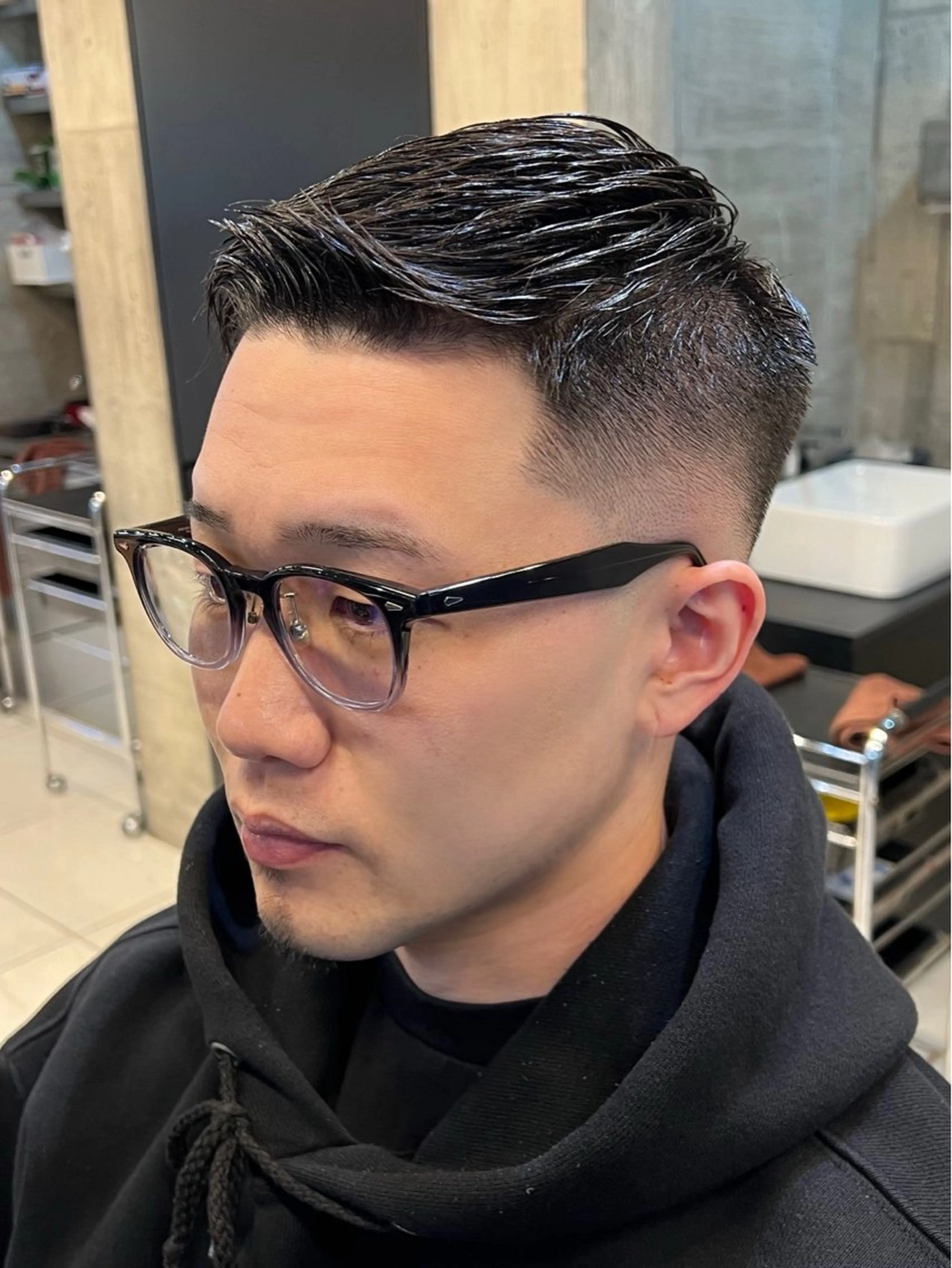 ショート メンズ カット BINGO HAIR WORKS 【ビンゴヘアワークス】所属・🎱メンズフェード 特化HYOGA🎱のヘアスタイル