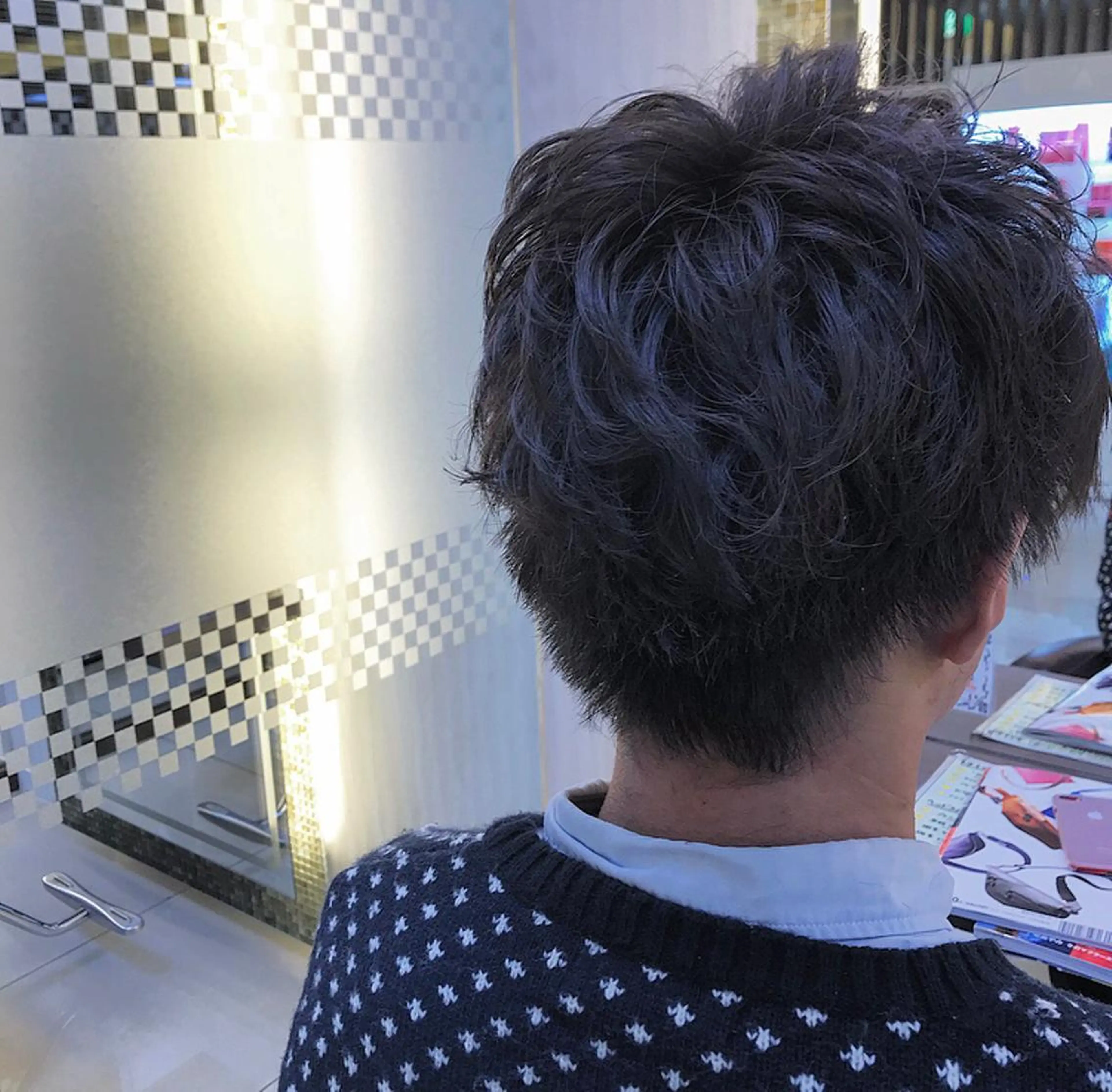 パーマ メンズ 似合わせカットカラー ♡佐藤捺美のヘアスタイル