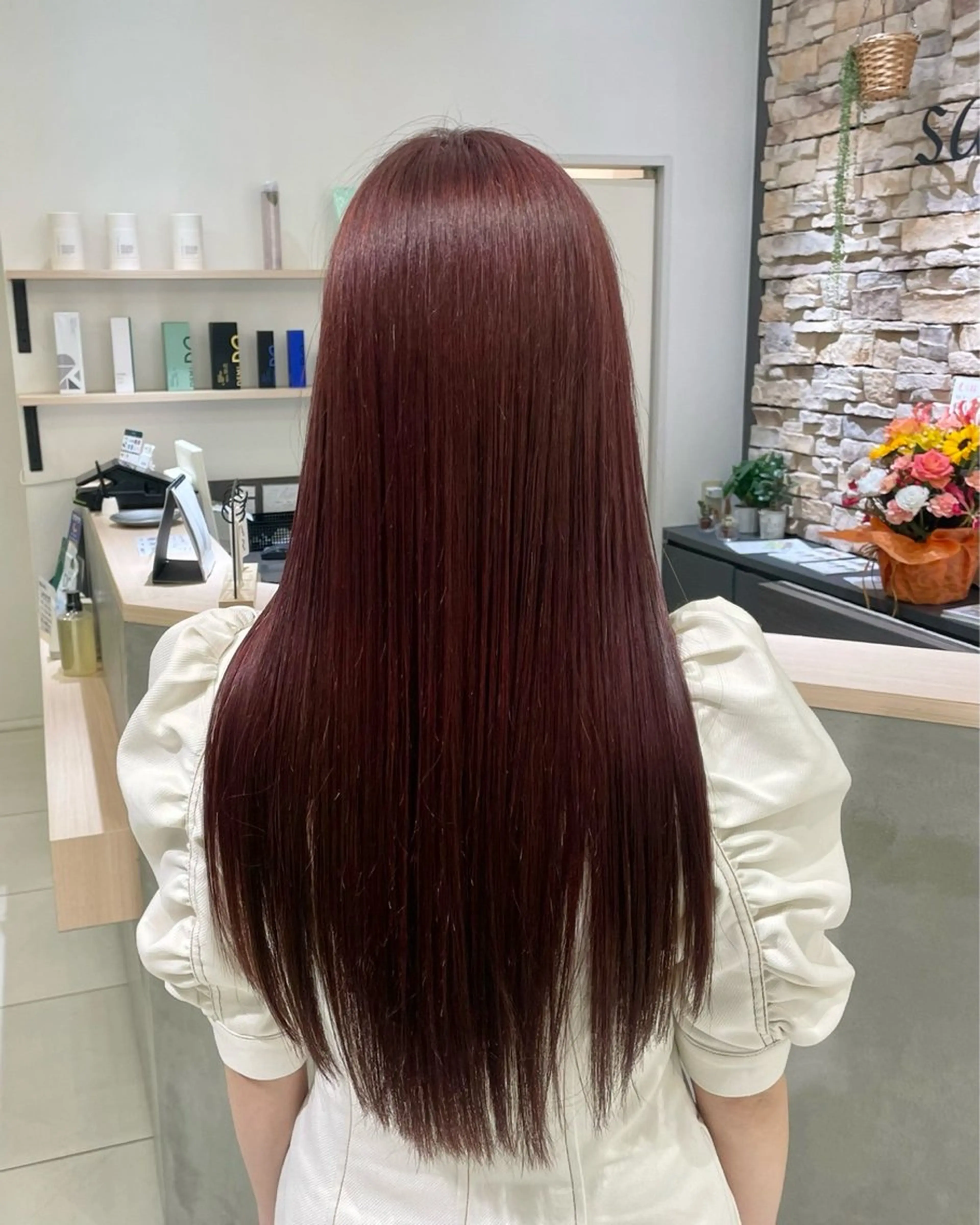 カラー ヘアカラー トリートメント 辻村 彩華のヘアスタイル