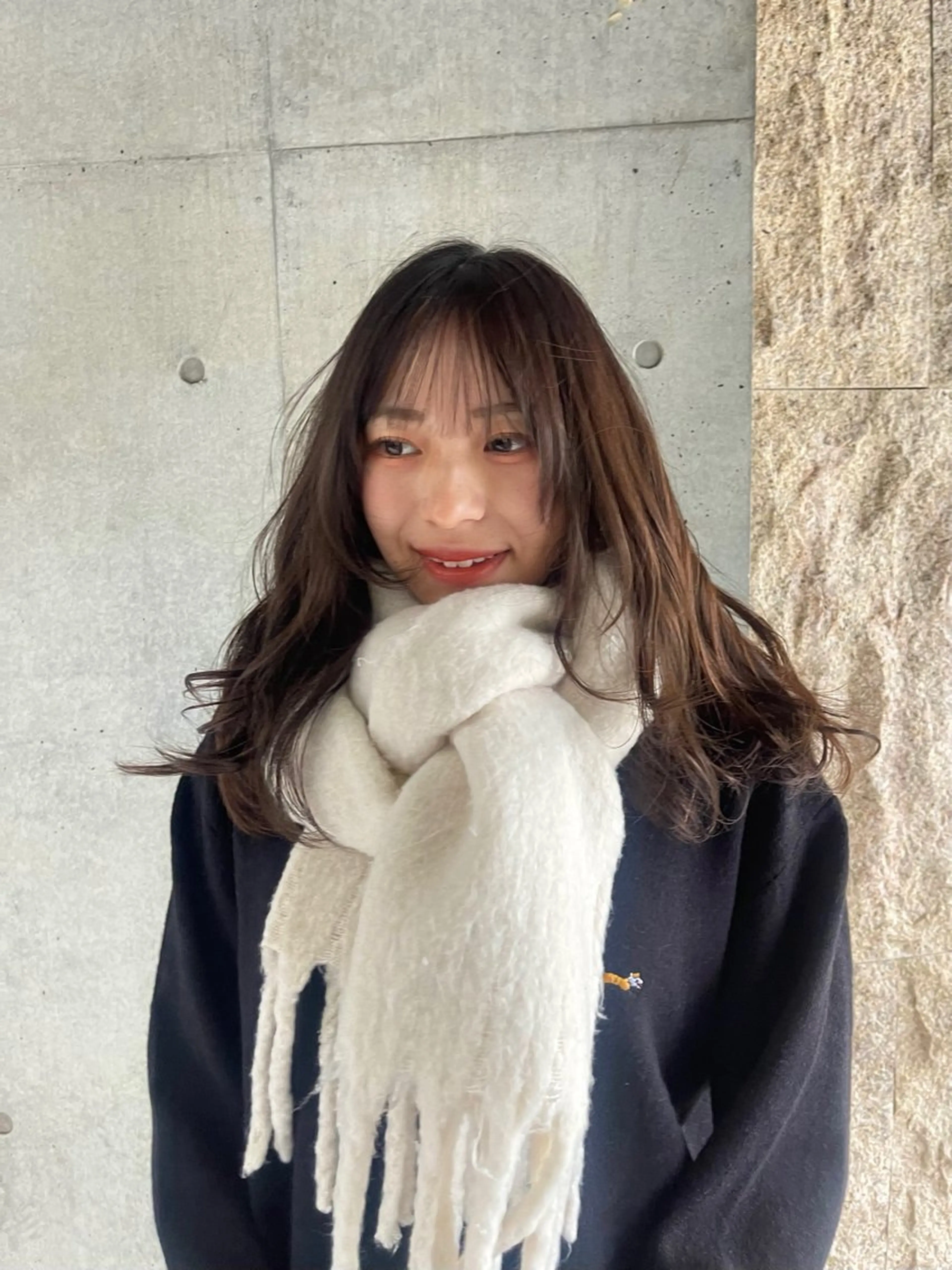 ロング カラー 愛莉/ラベンダー/ ベージュ/ブラウンのヘアスタイル