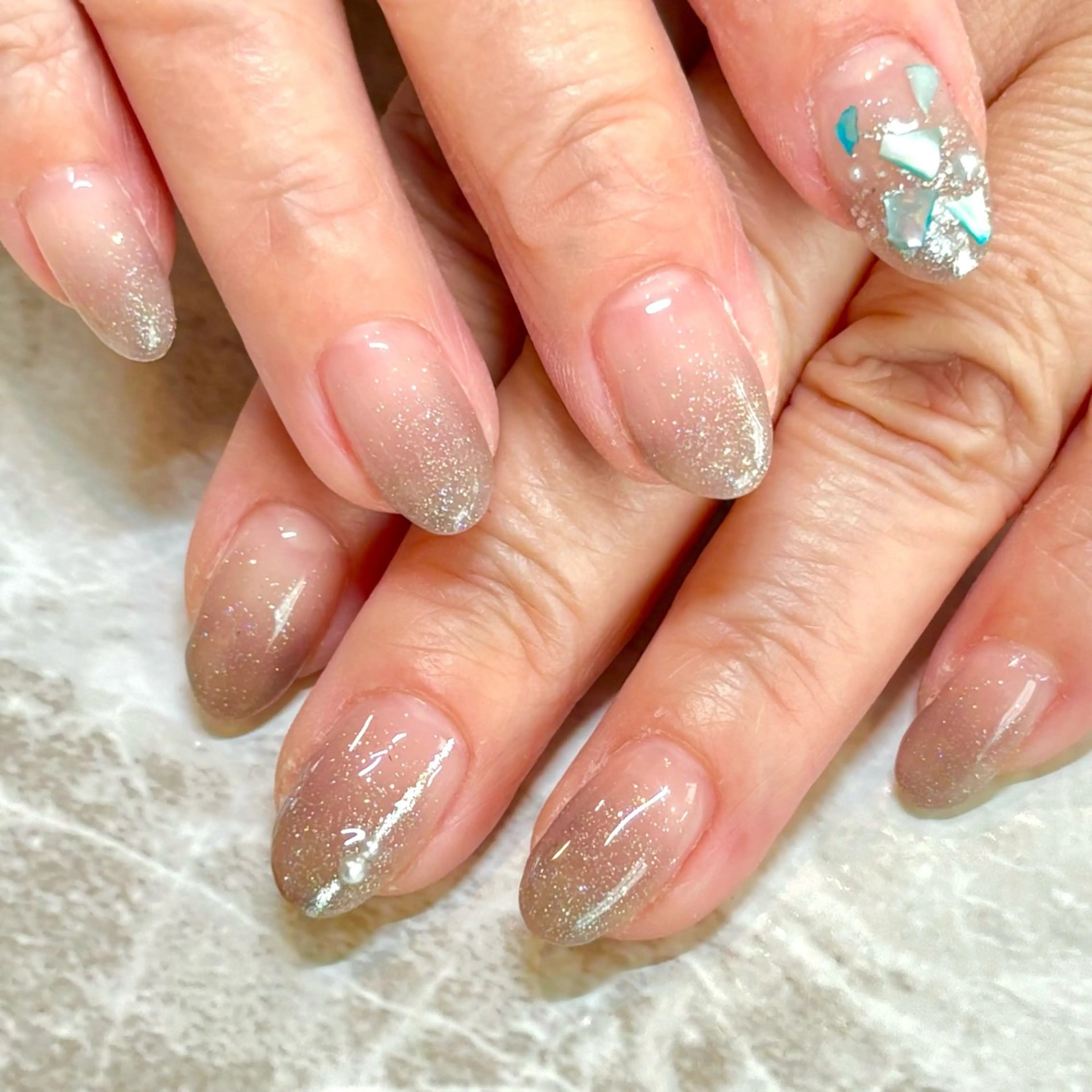 ネイル キラキラネイル ラメ(グリッター) SEPT NAIL こばやしのネイルデザイン