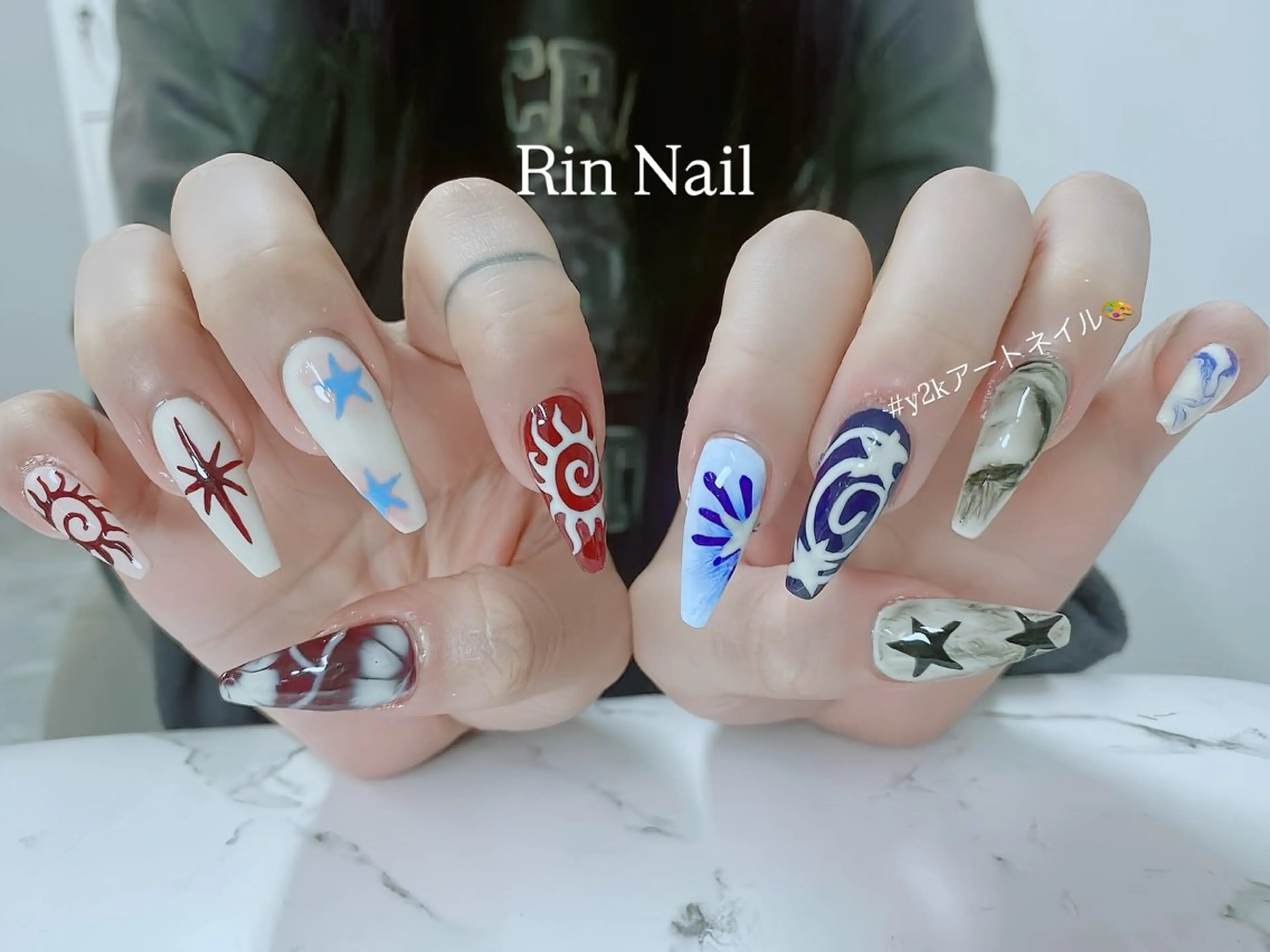 ネイル 成人式 ハンドネイル Rin Nail 新大久保店のネイルデザイン