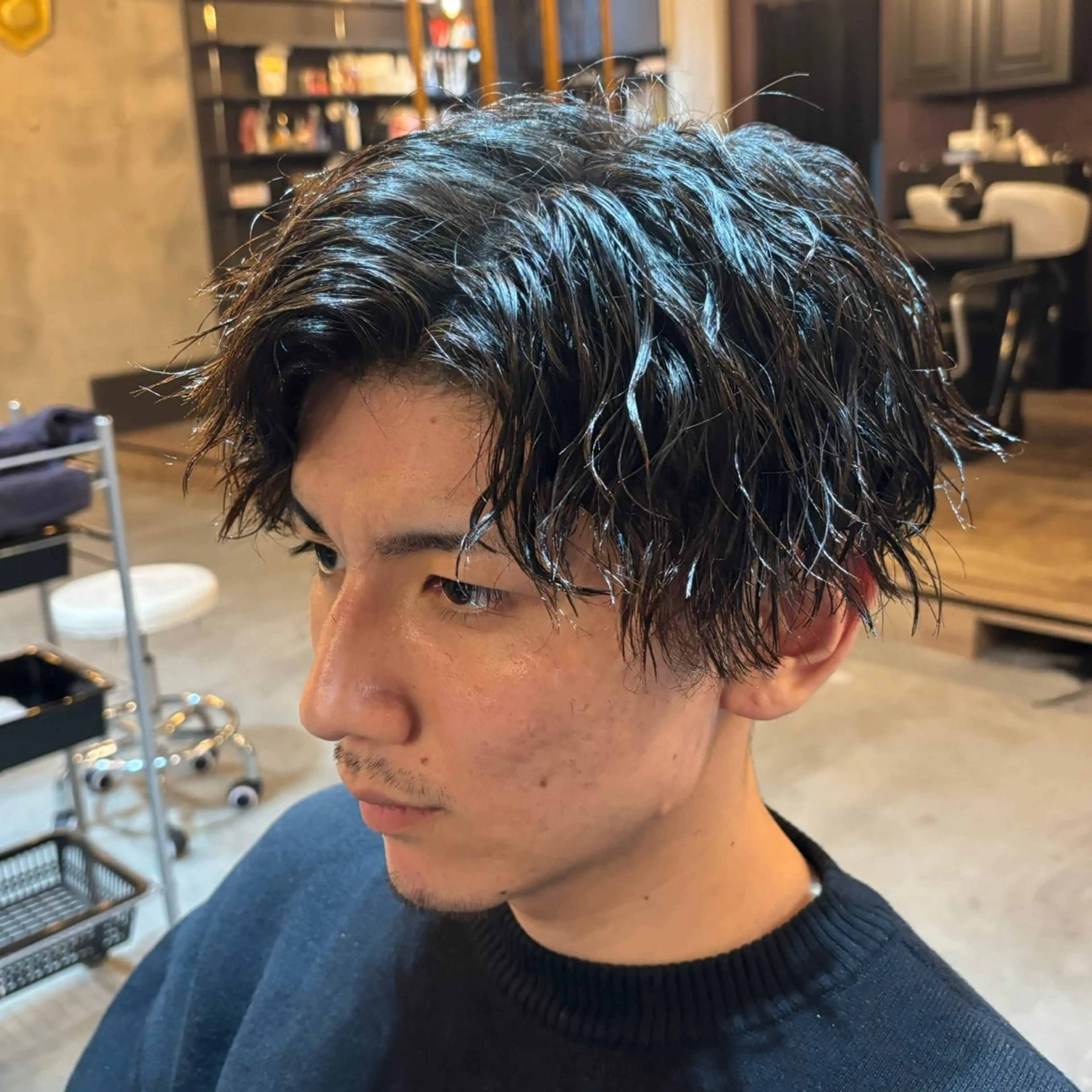 ミディアム 👑曲がる縮毛矯正 /パーマ👑ショウのヘアスタイル