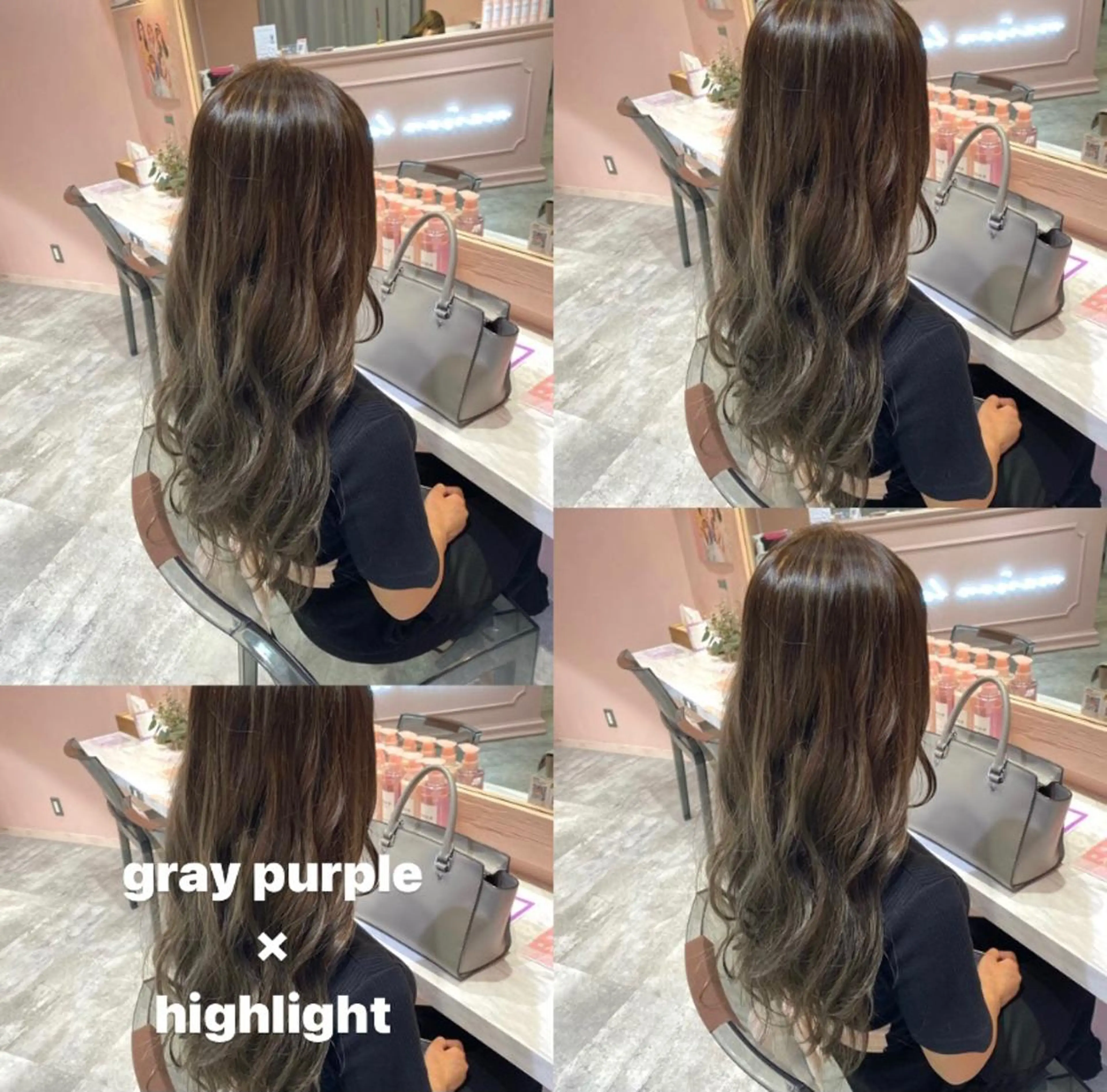 セミロング カラー パーマ ヘアアレンジ メンズ キッズ マツエク・マツパ メンズハイライト ハイライトカラー パープルカラー ハイライト RIYA❤︎ Aujuaソムリエのヘアスタイル