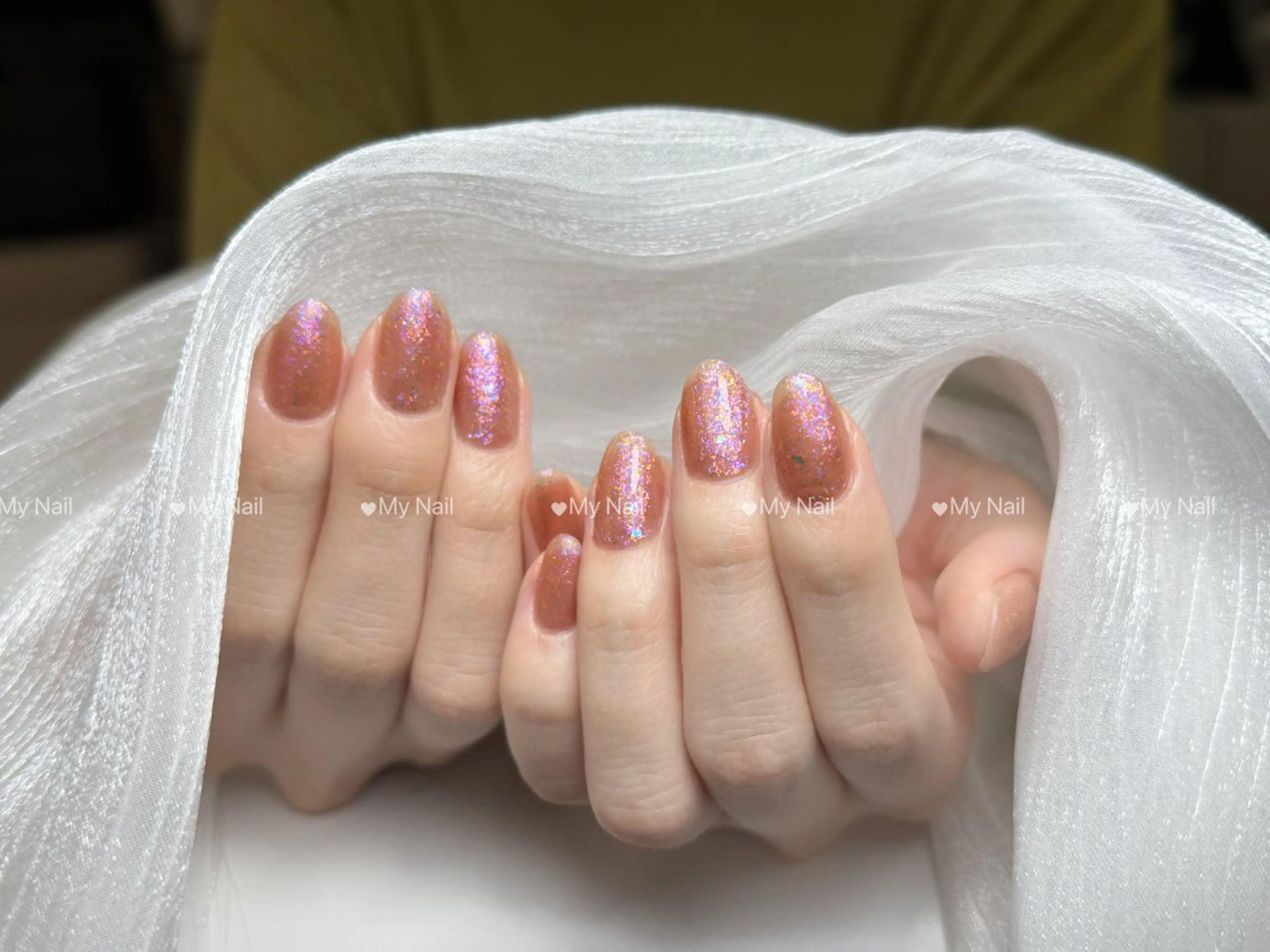 ネイル キラキラネイル ワンカラーネイル ハンドネイル My Nail Salon所属・My Nail Salonのネイルデザイン