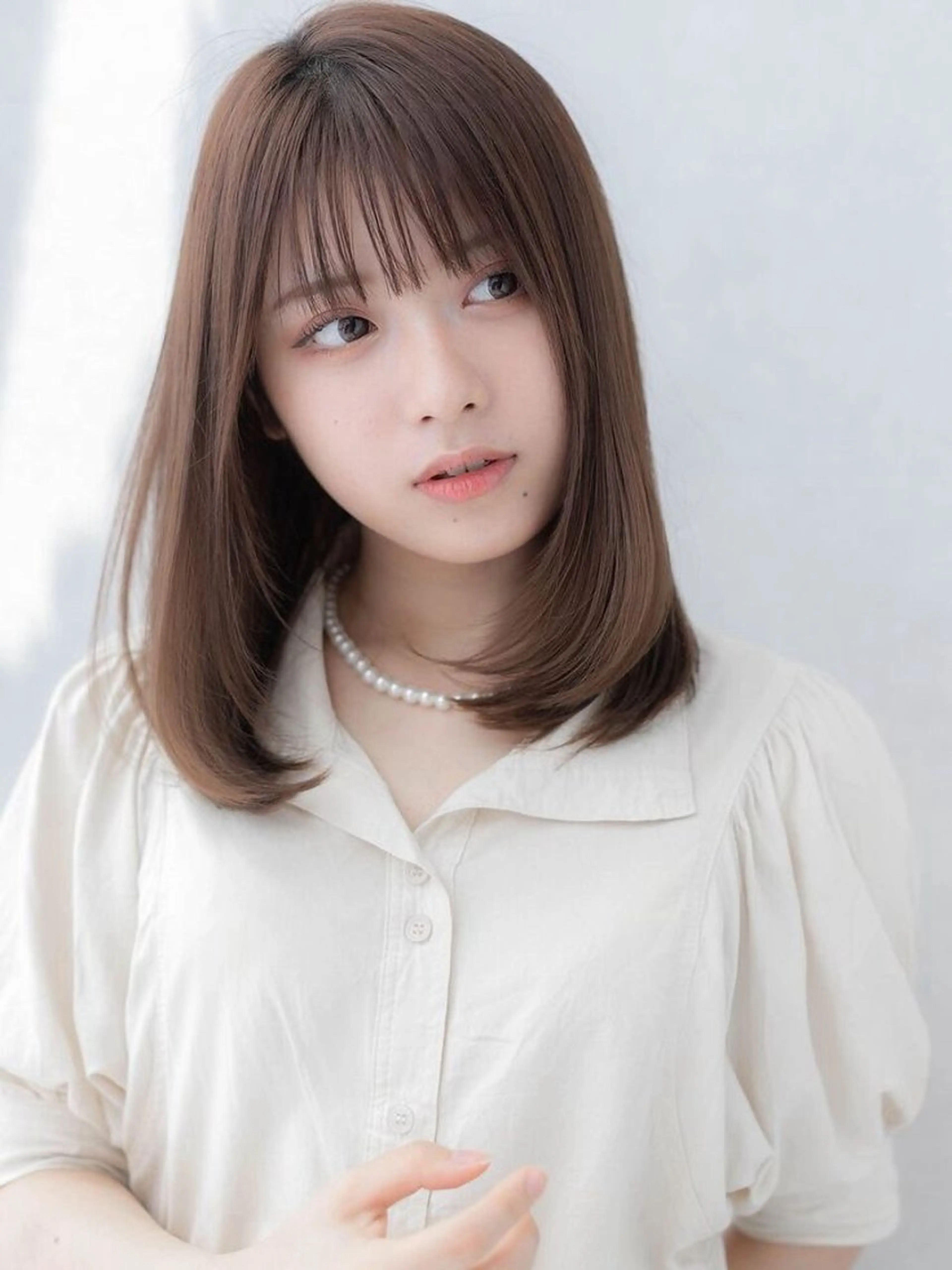 セミロング ヘアカラー ✂️恵比寿✂️ 杉田尋斗のヘアスタイル