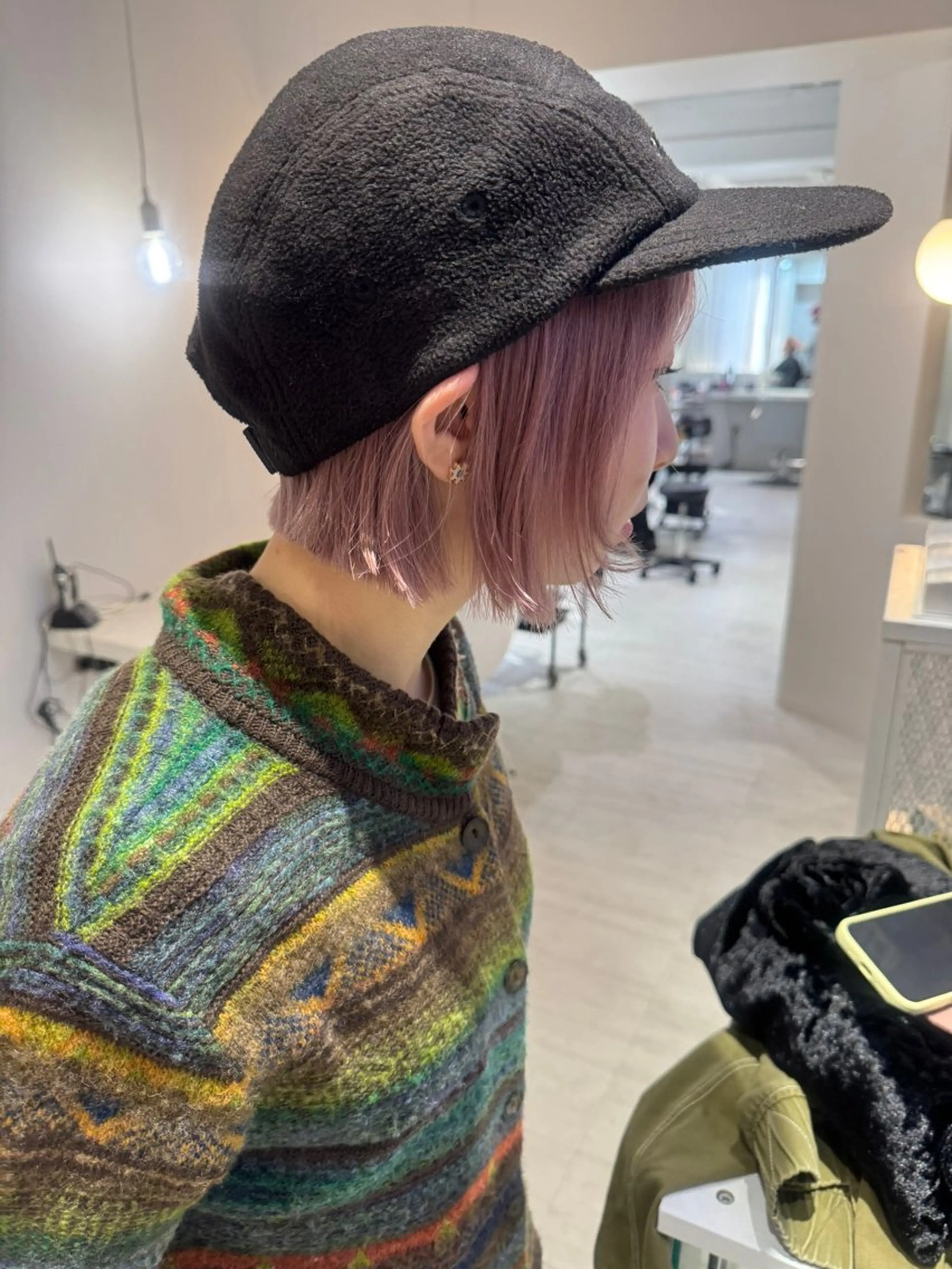 ショート カラー ハイトーンカラー ボブ ヘアカラー トリートメント icon所属・Ami icon / レイヤー/ハイトーンのヘアスタイル