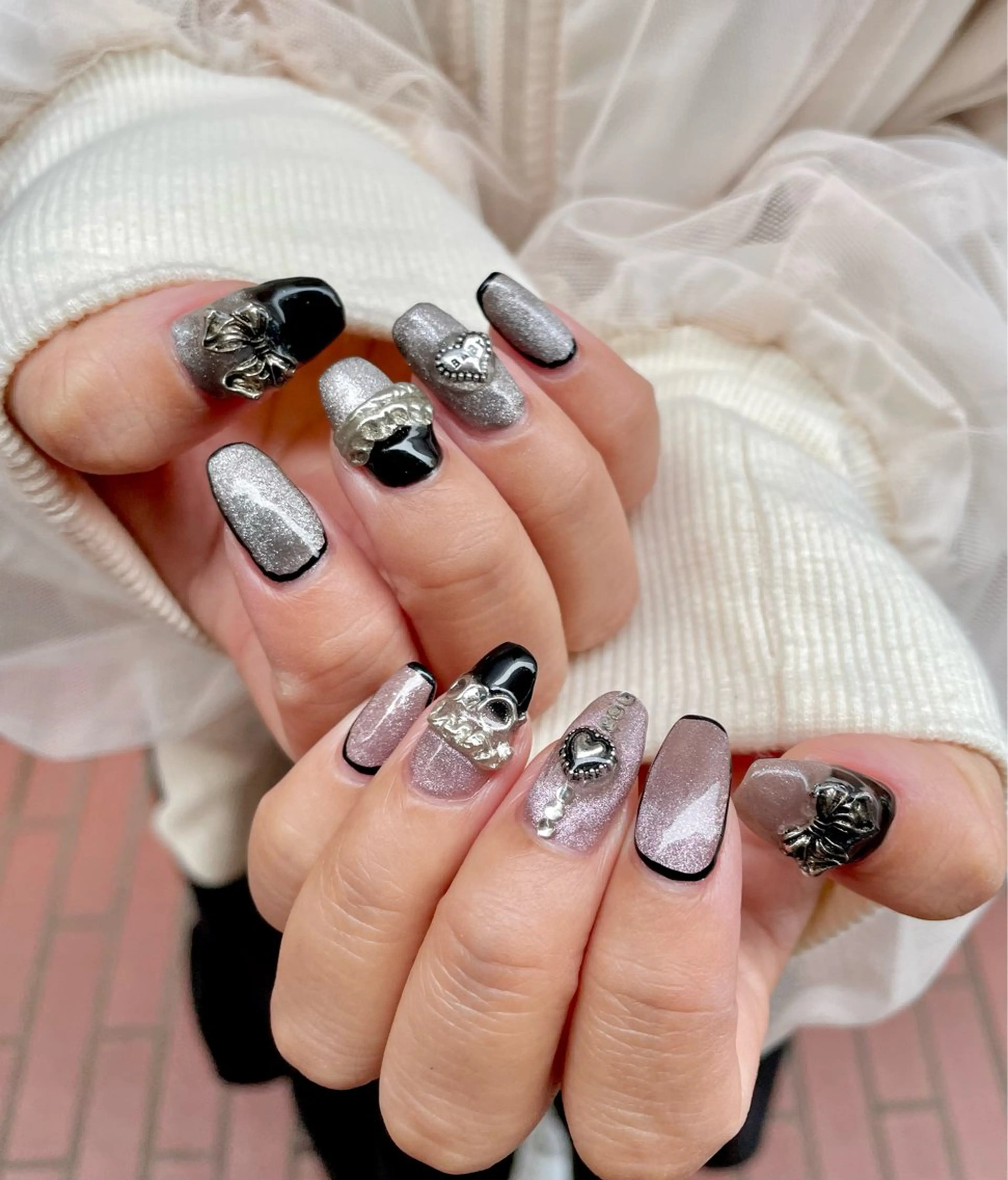 ネイル マグネットネイル jujur HARUKA🌸のネイルデザイン