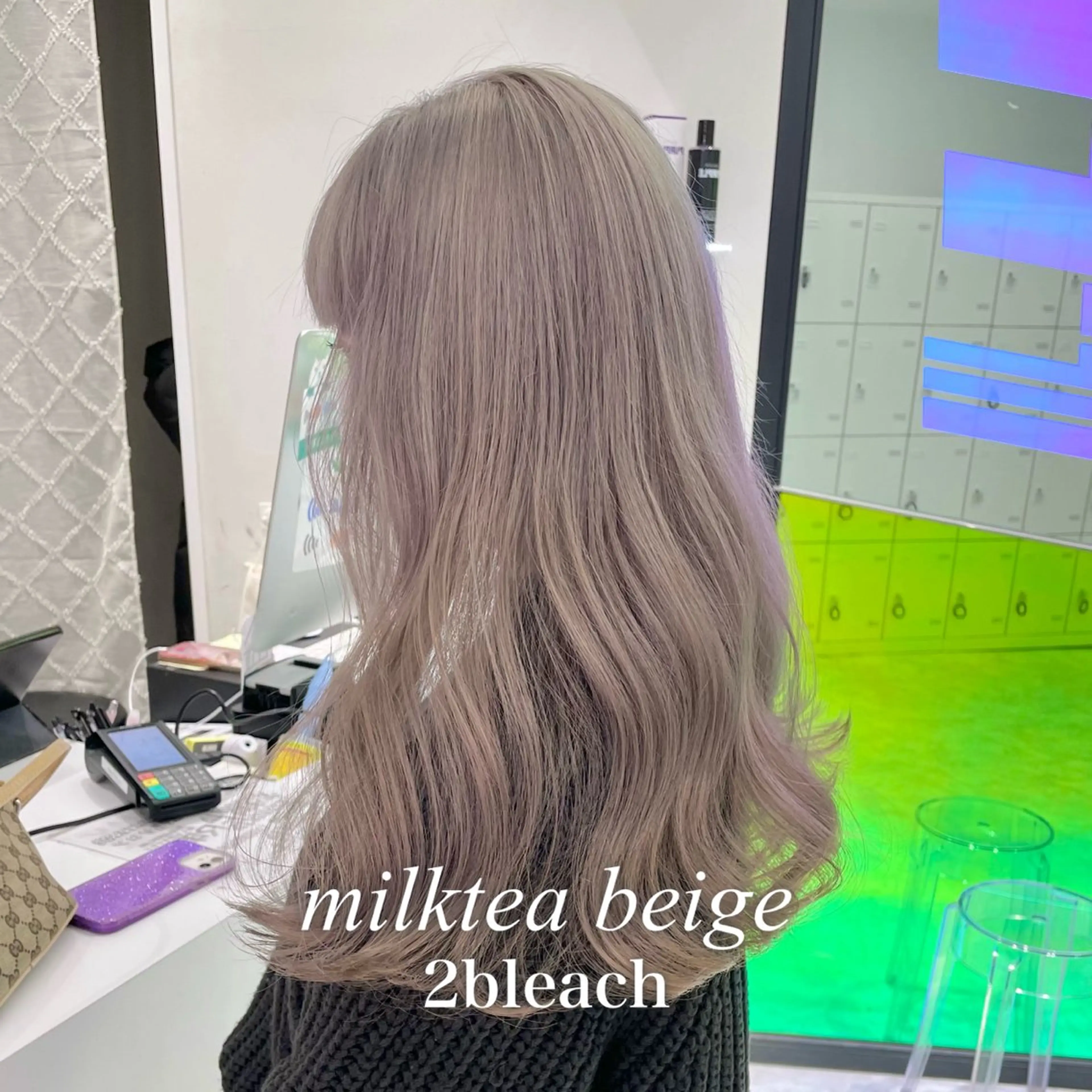 セミロング カラー ヘアアレンジ ヘアカラー トリートメント 艶髪グレージュ特化/ CHIKARAのヘアスタイル