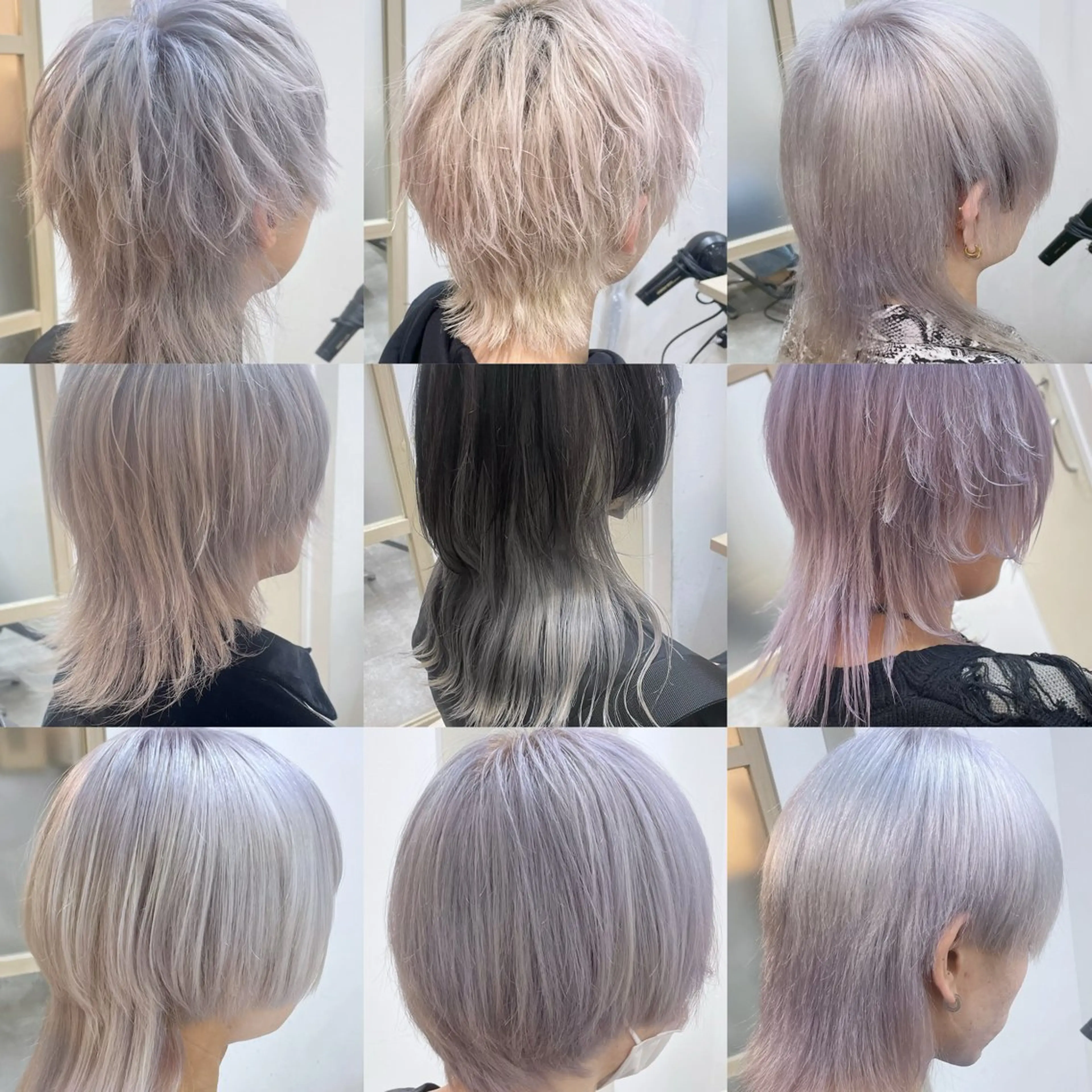ミディアム カラー カット ヘアカラー トリートメント EMANON新宿南口所属・🦄ケアブリーチ・ ウルフ・レイヤー🦄のヘアスタイル