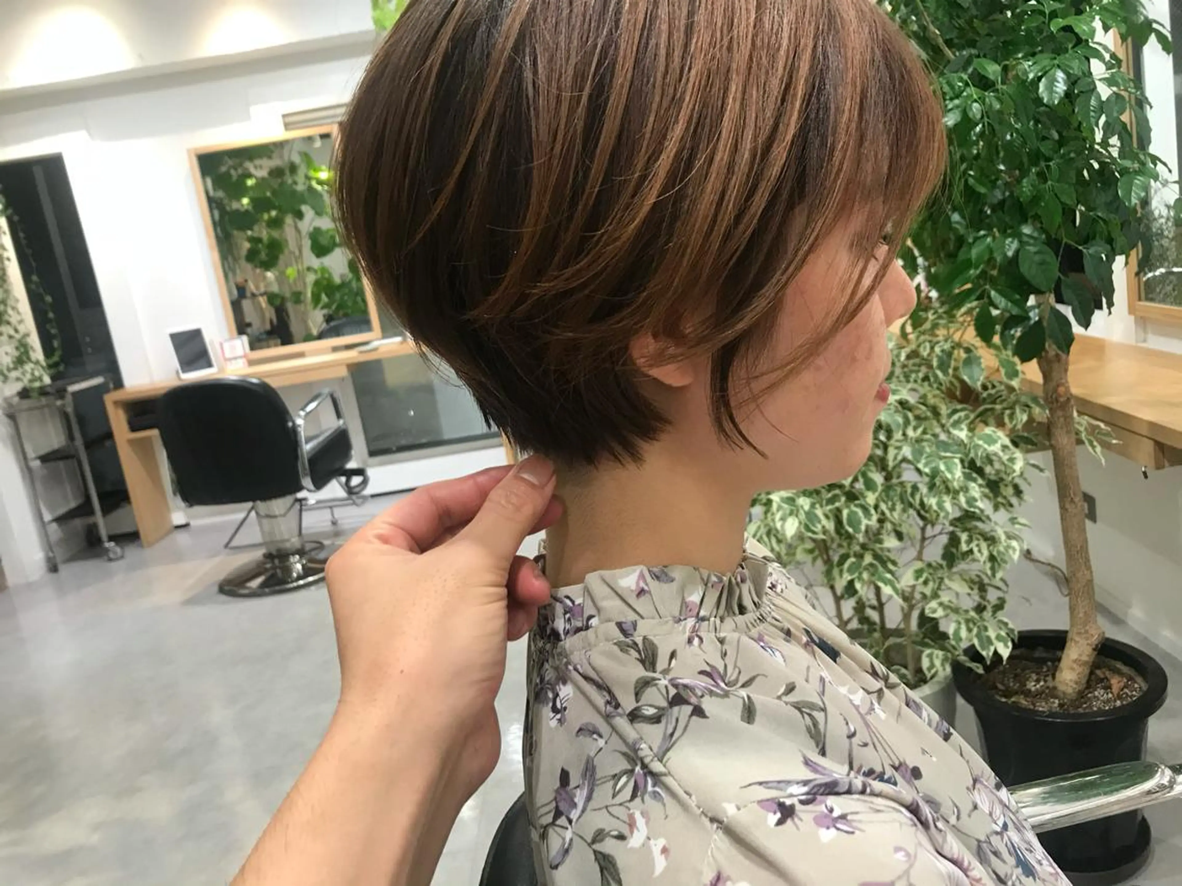 ショート カラー ショートボブ ボブ ショートヘア 表参道【髪質改善】 宮嶋勇太のヘアスタイル