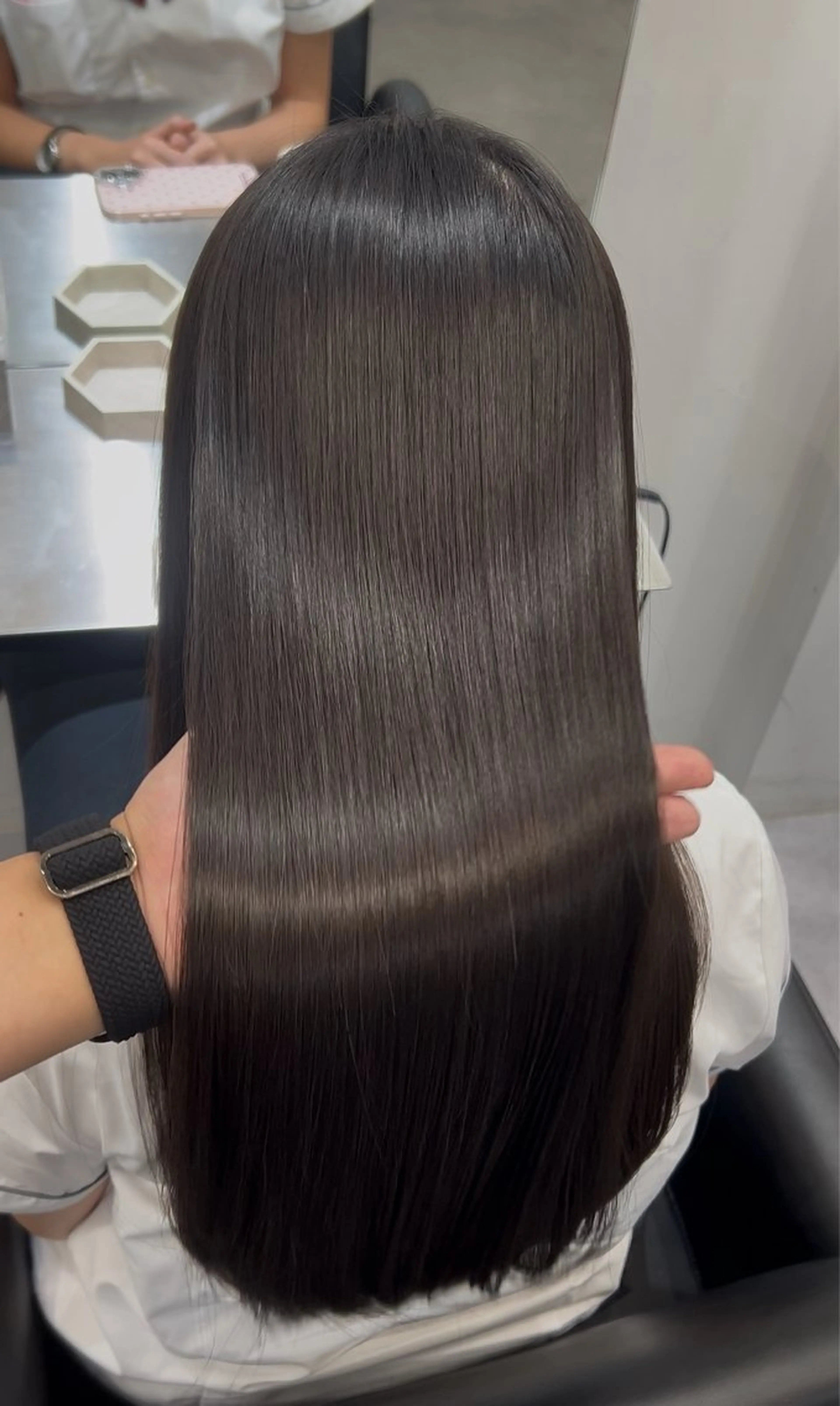 ロング カット ヘアカラー 縮毛矯正 トリートメント 髪質改善/縮毛矯正/ 似合わせ/青木孝憲のヘアスタイル