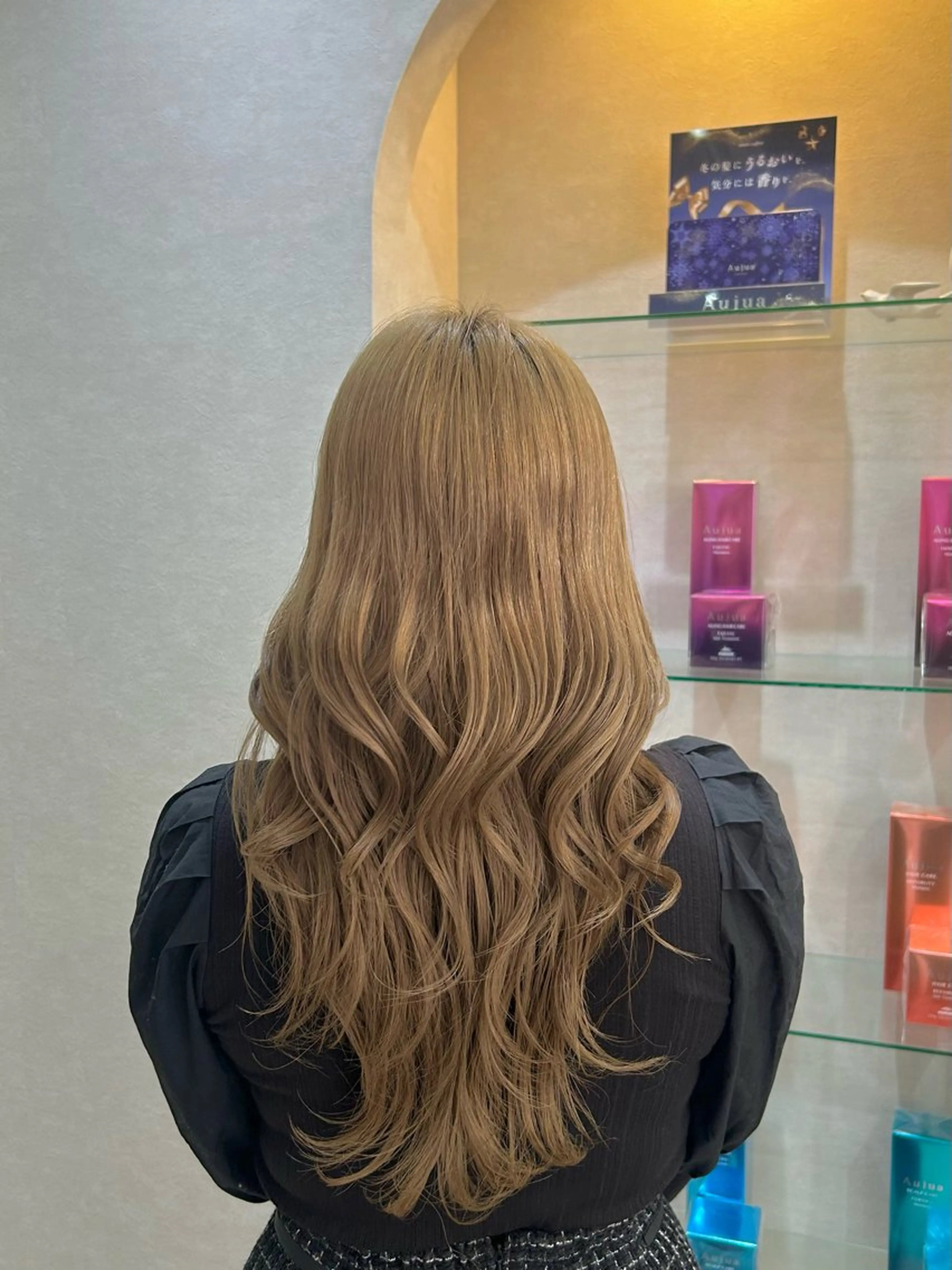 ロング ヘアセット 斉藤 結のヘアスタイル