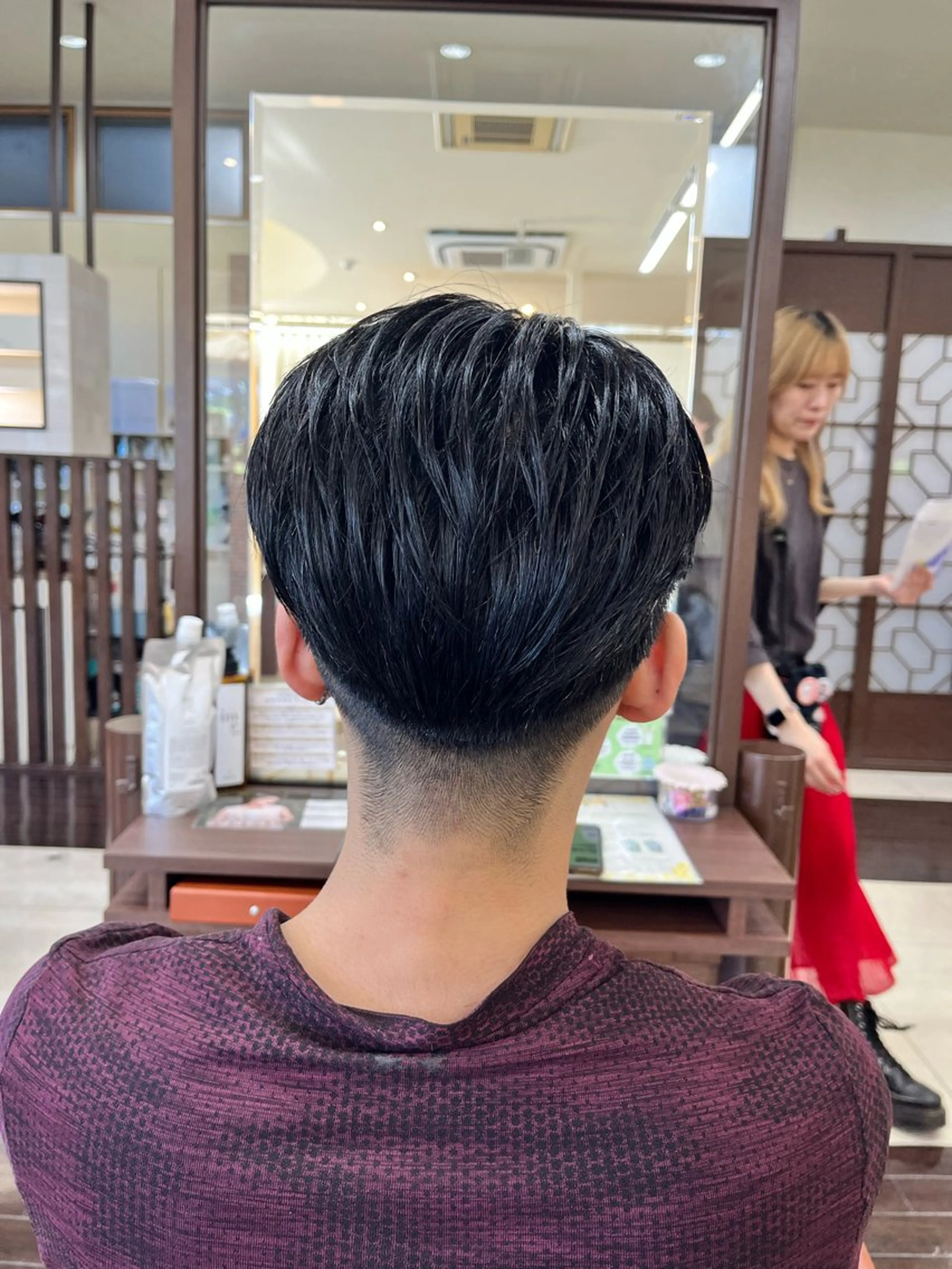 ショート メンズ センターパート 刈り上げ AROH  men's cut&men's perm 船橋店所属・🧊メンズ特化🧊 高木航希のヘアスタイル
