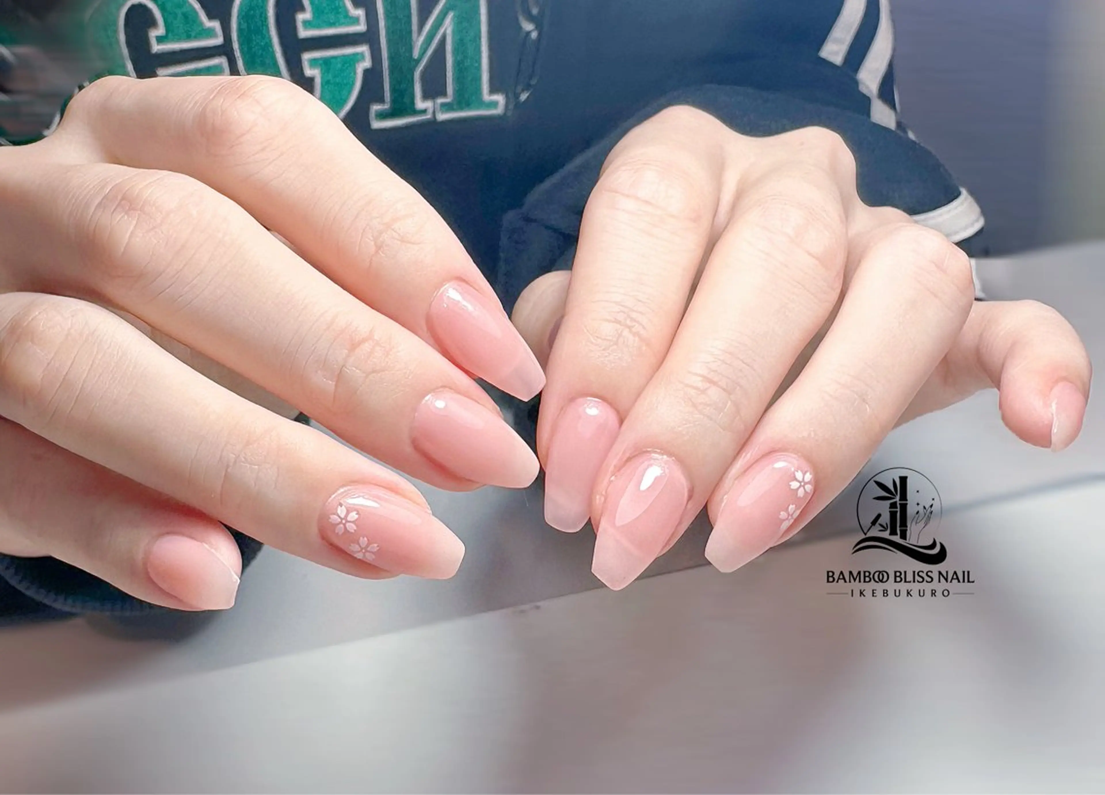 ネイル 桜ネイル BAMBOO BLISS 研修用のネイルデザイン