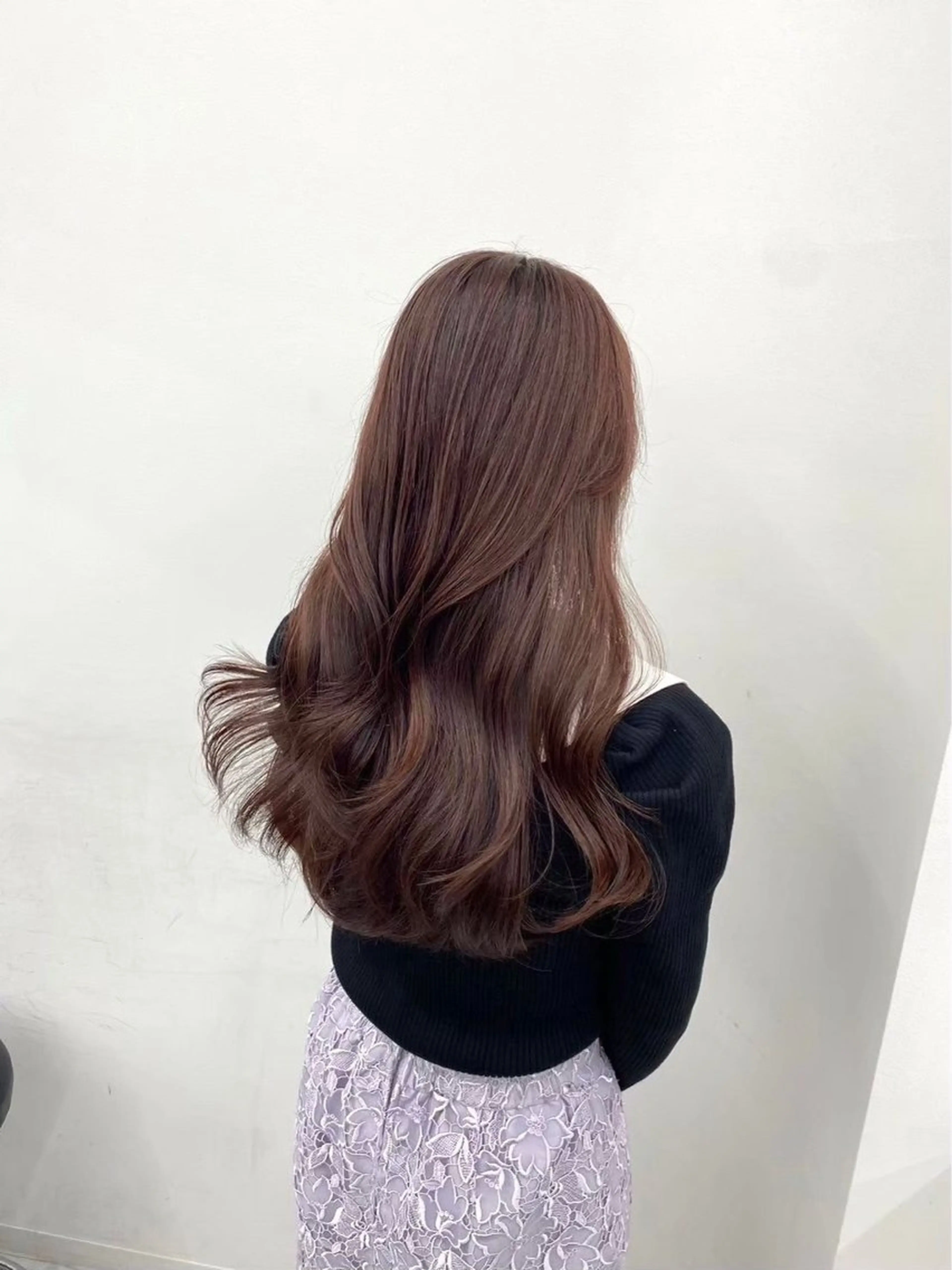 ロング カラー ヘアアレンジ ブラウンカラー 透明感カラー 艶髪/韓国レイヤー 🤍Houtoのヘアスタイル