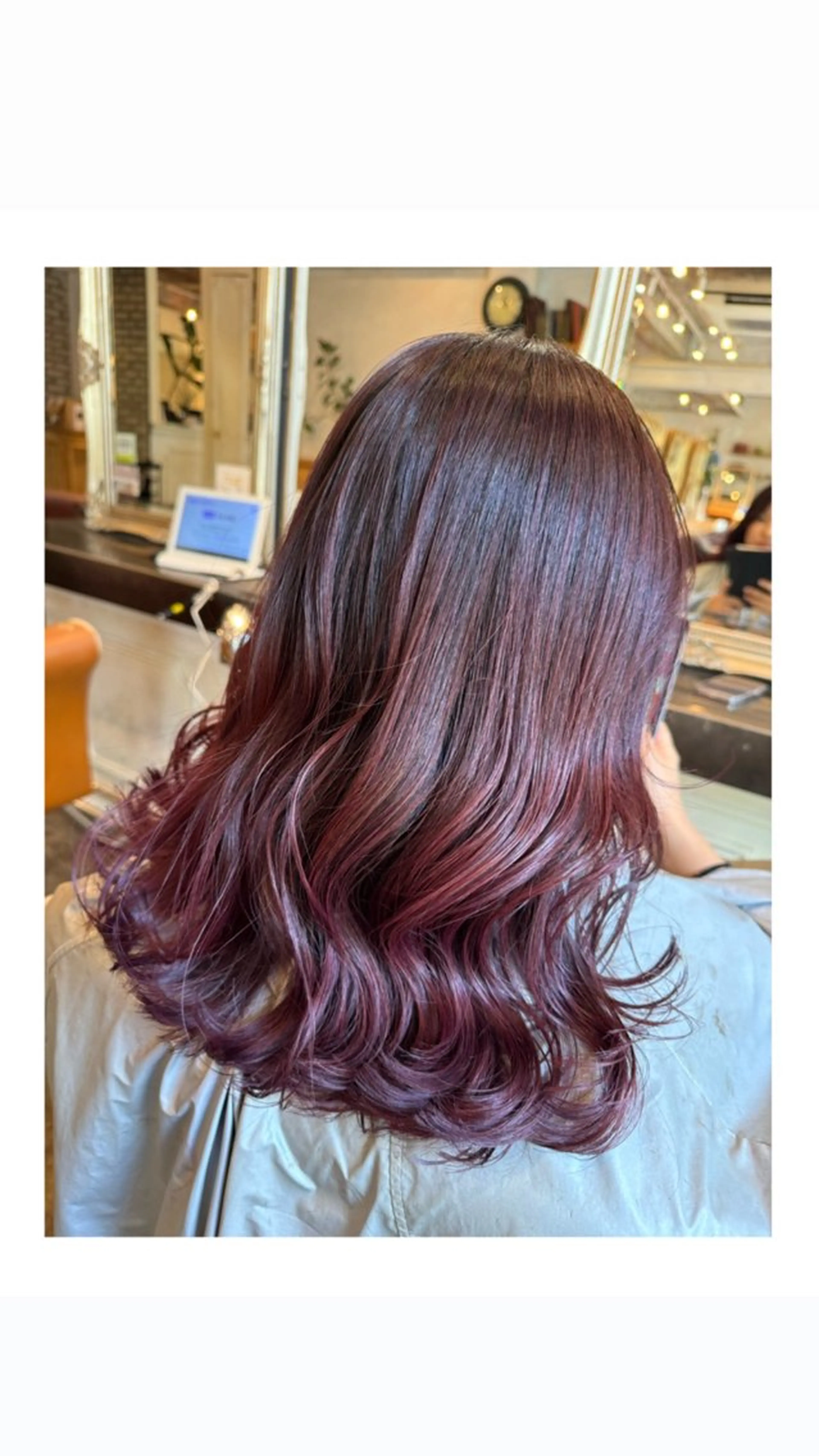 ロング カラー ブリーチ レッドカラー ヘアカラー トリートメント ハイライト/インナー /ブリーチ/レイヤーのヘアスタイル