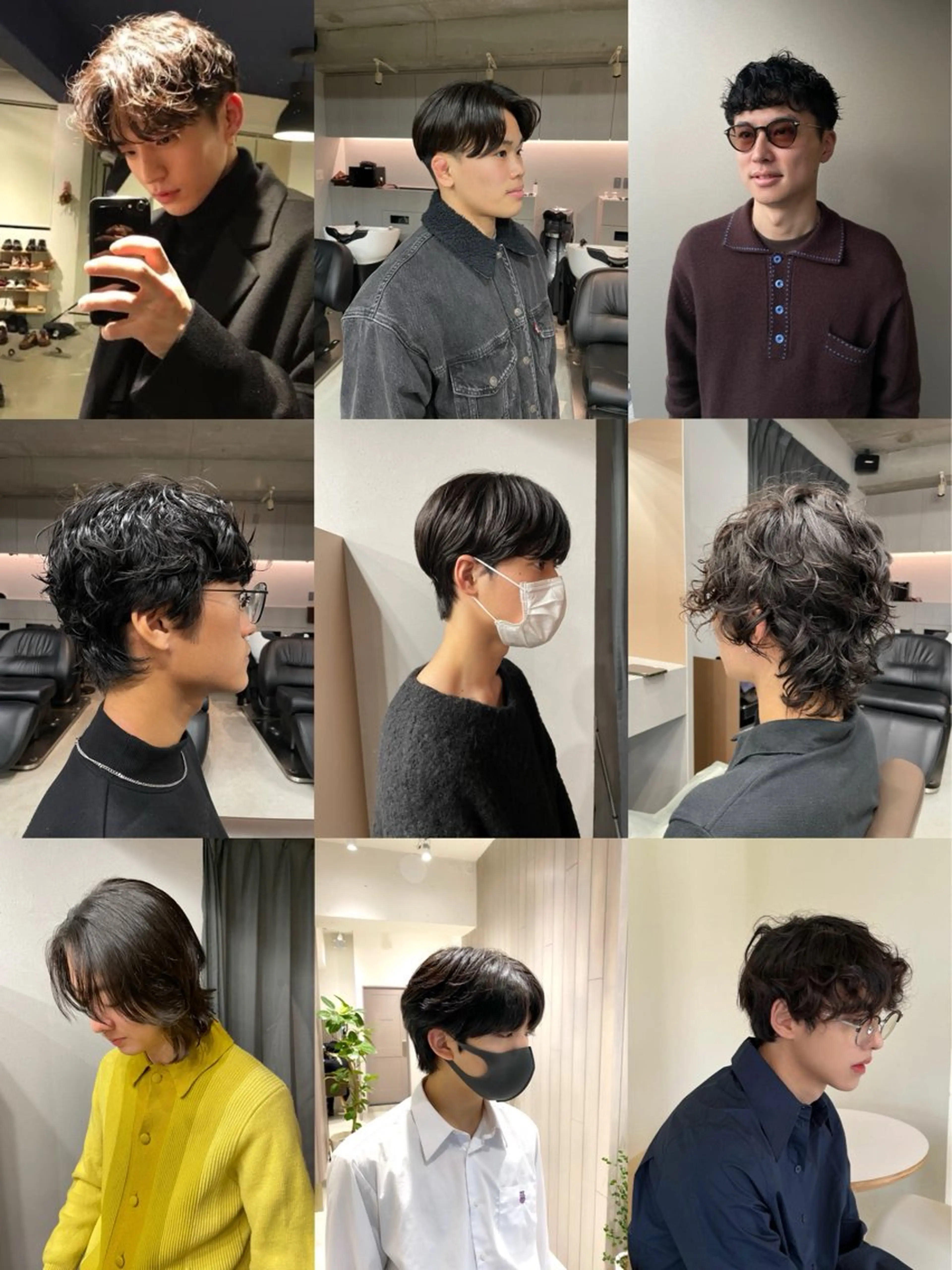 ショート カラー パーマ メンズ メンズパーマ スパイラルパーマ カット ヘアカラー トリートメント 表参道/髪質改善・ 透明感 colorのヘアスタイル