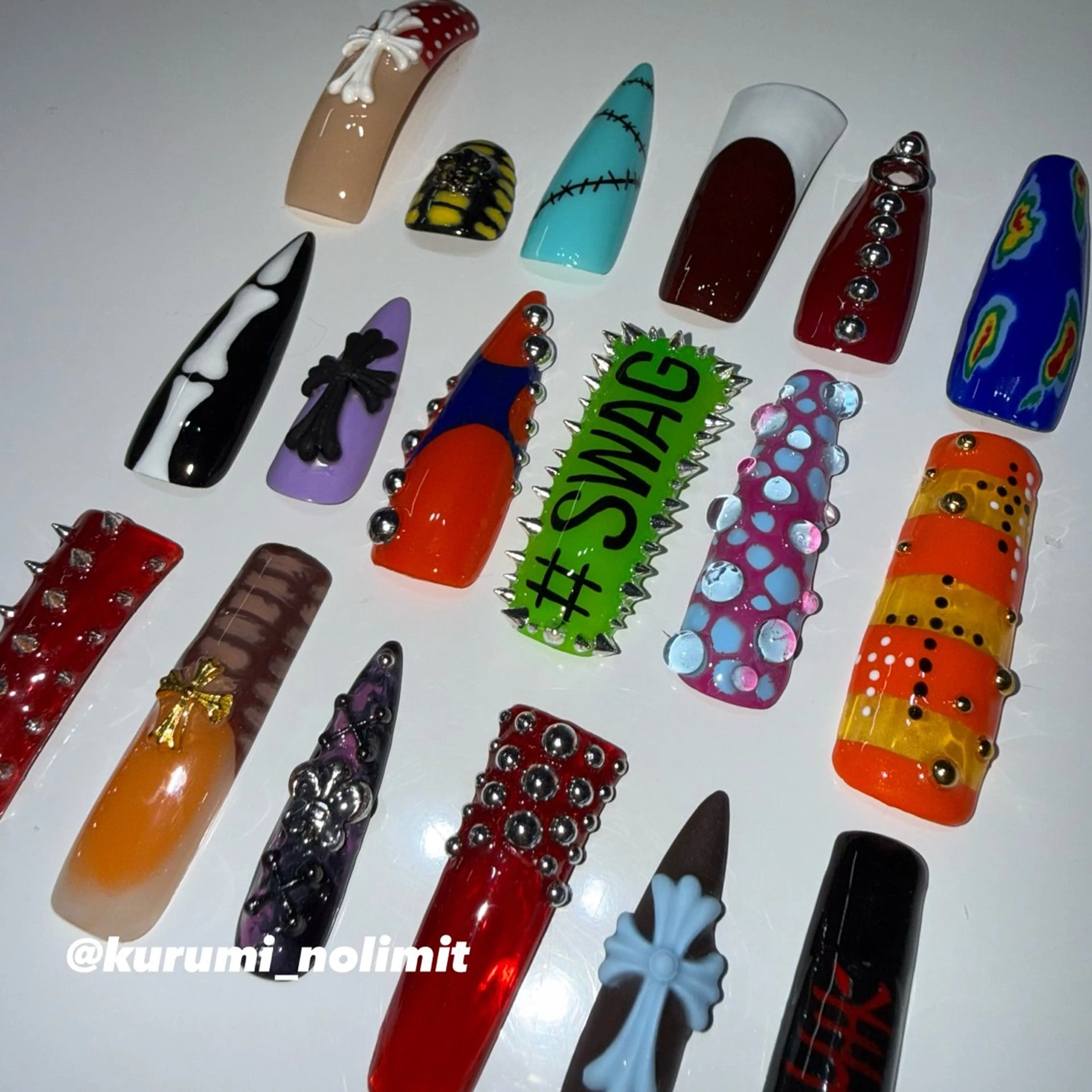 ネイル NOLIMIT.OSAKA所属・NOLIMIT KURUMIのネイルデザイン