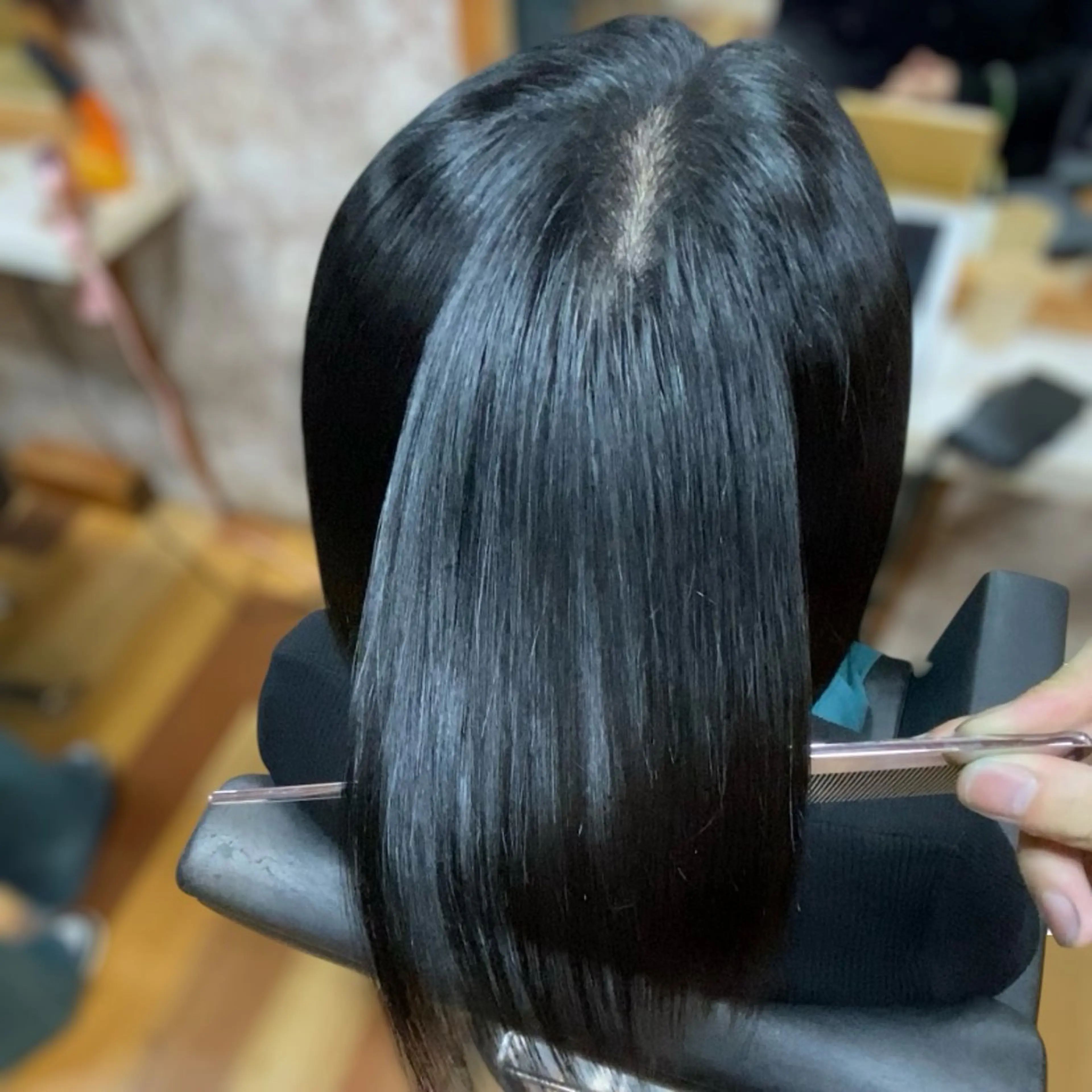 ミディアム YELLOW CORN 金沢文庫所属・【金沢文庫4分】髪質 改善/縮毛矯正アラタのヘアスタイル